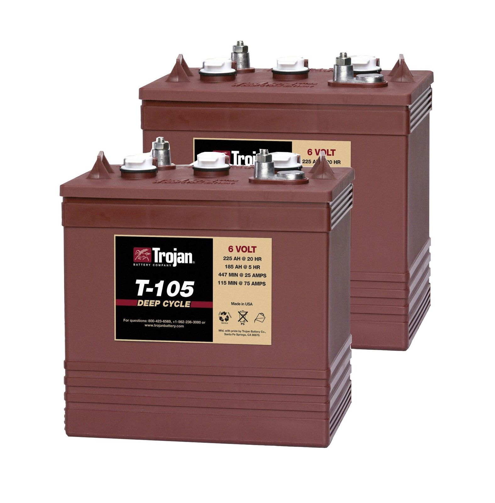 Trojan T-105 6V Battery