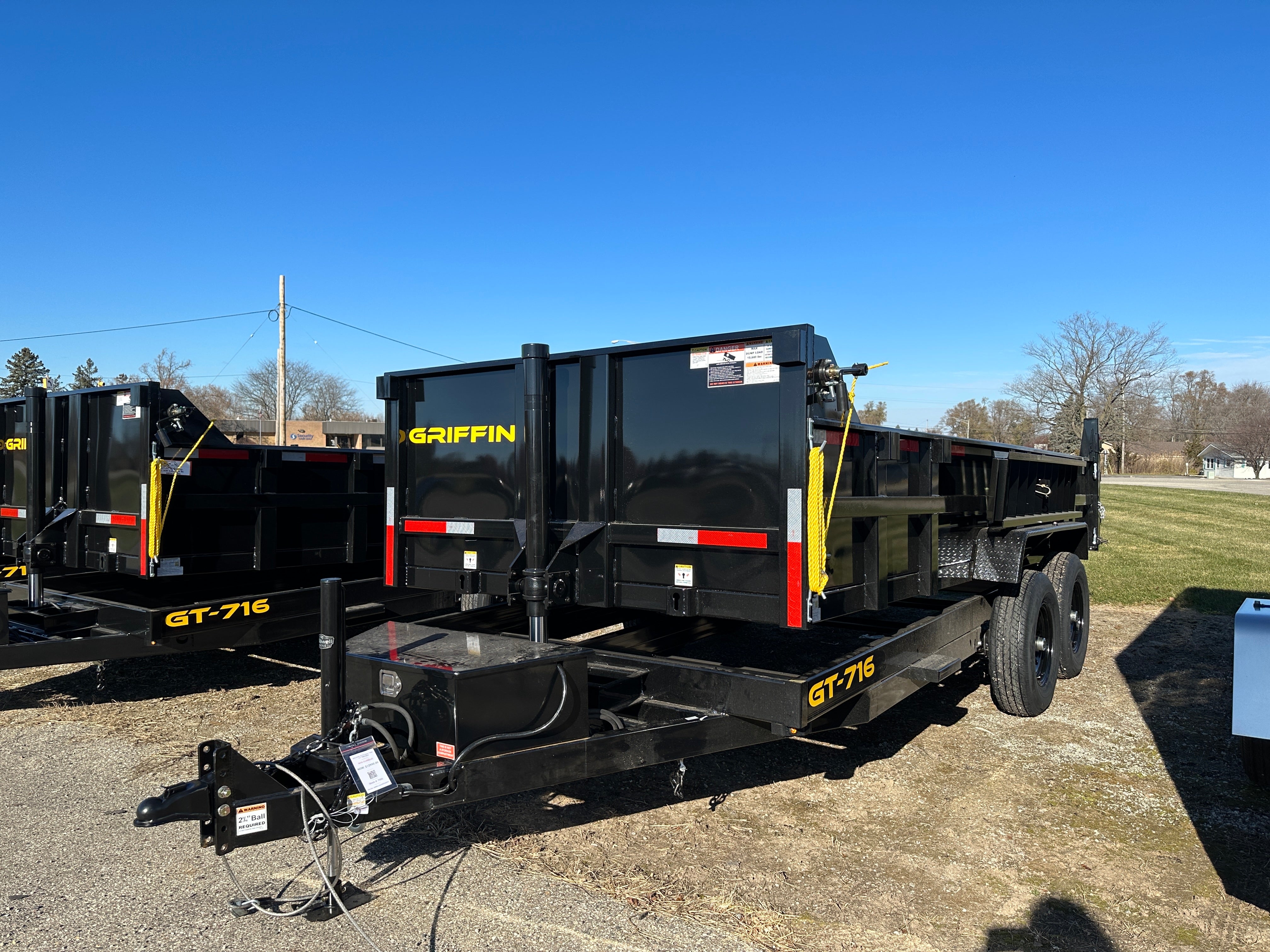 2024 Griffin GT-716 Dump Trailer, 14 K Telescoping