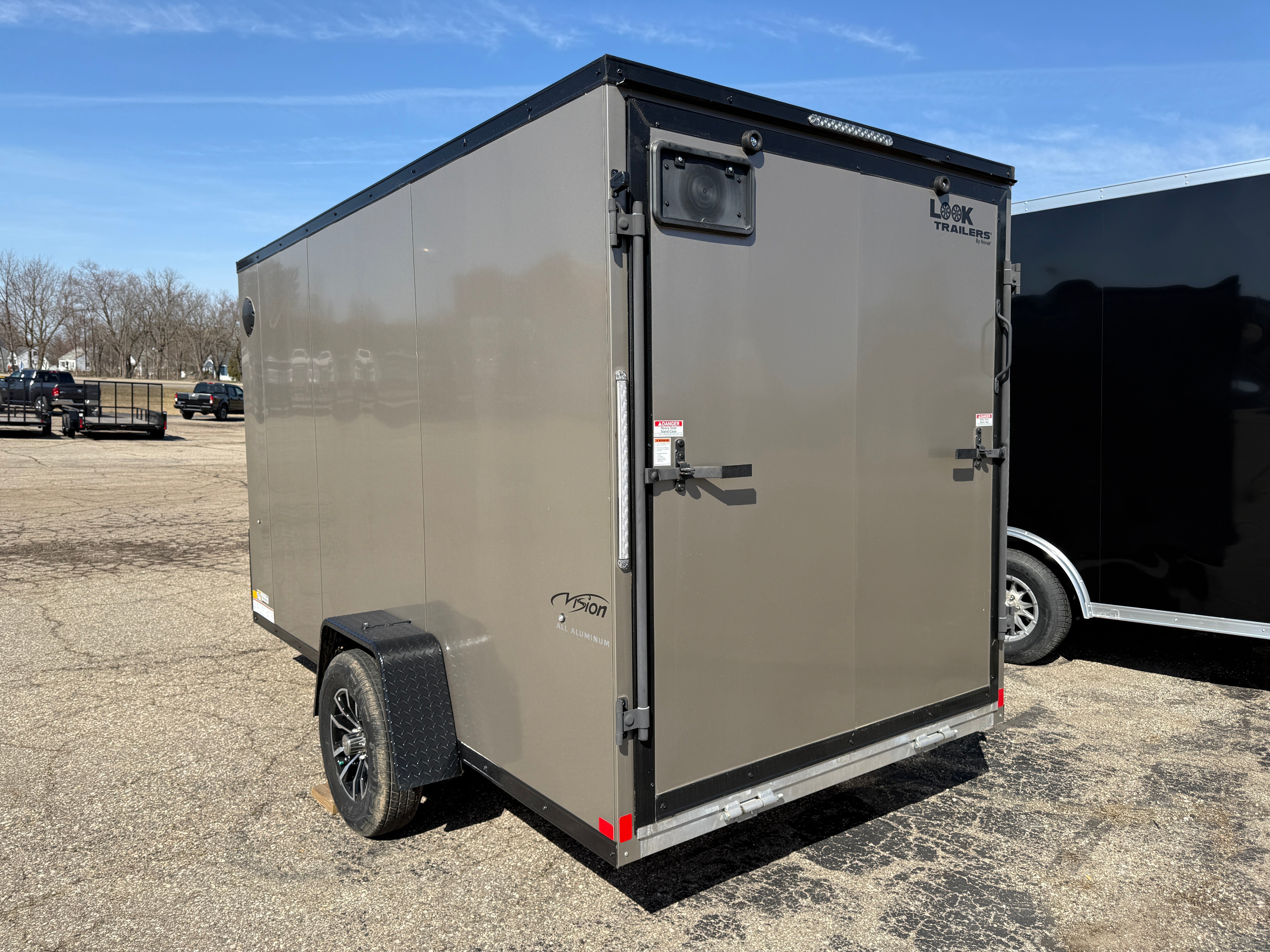 DAMAGED - 2025 Look Vision Aluminum 6' x 12' Enclosed Trailer