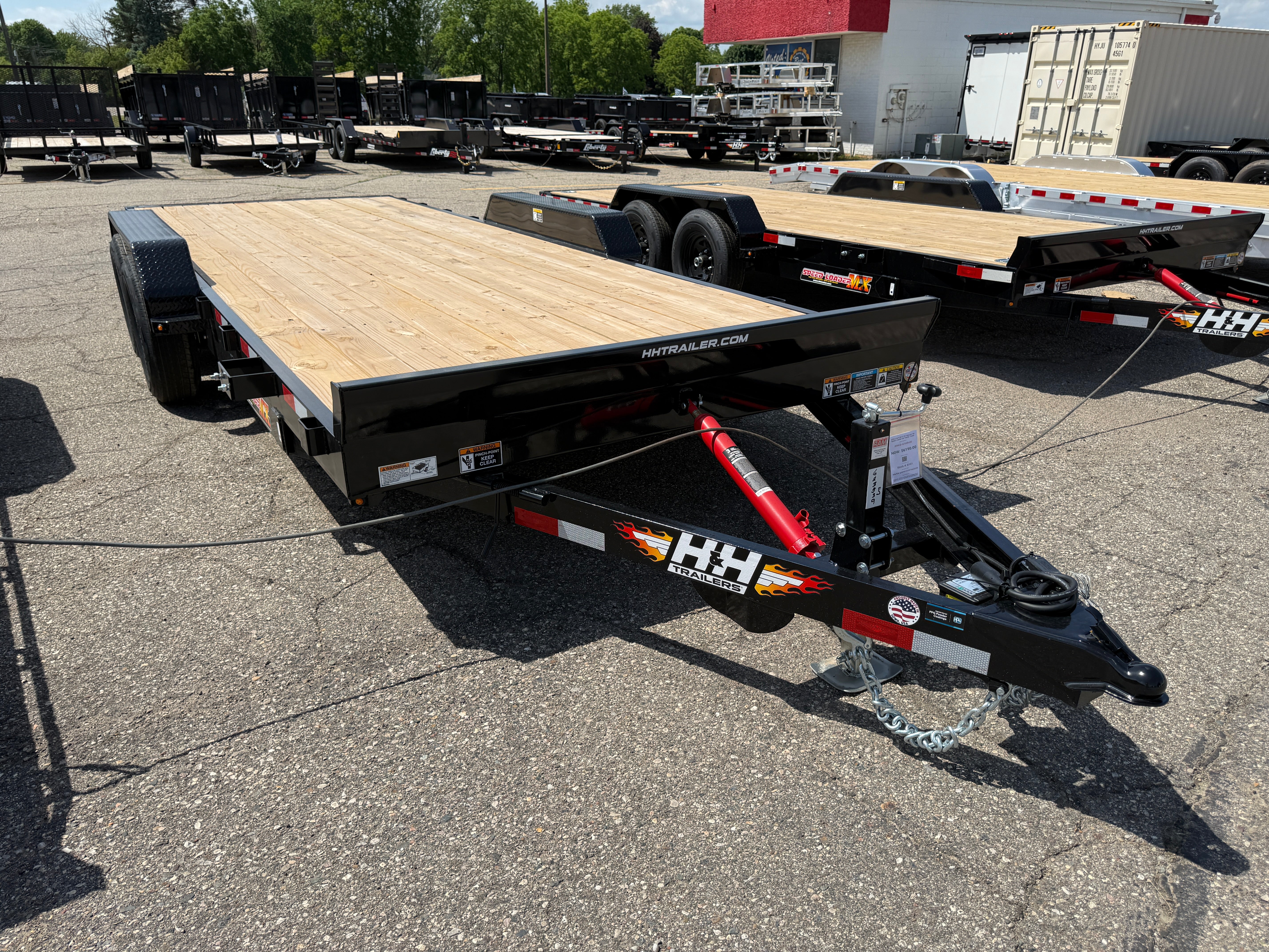 2026 H & H 82" X 20' Manual Tilt Speed Loader Car Hauler Trailer