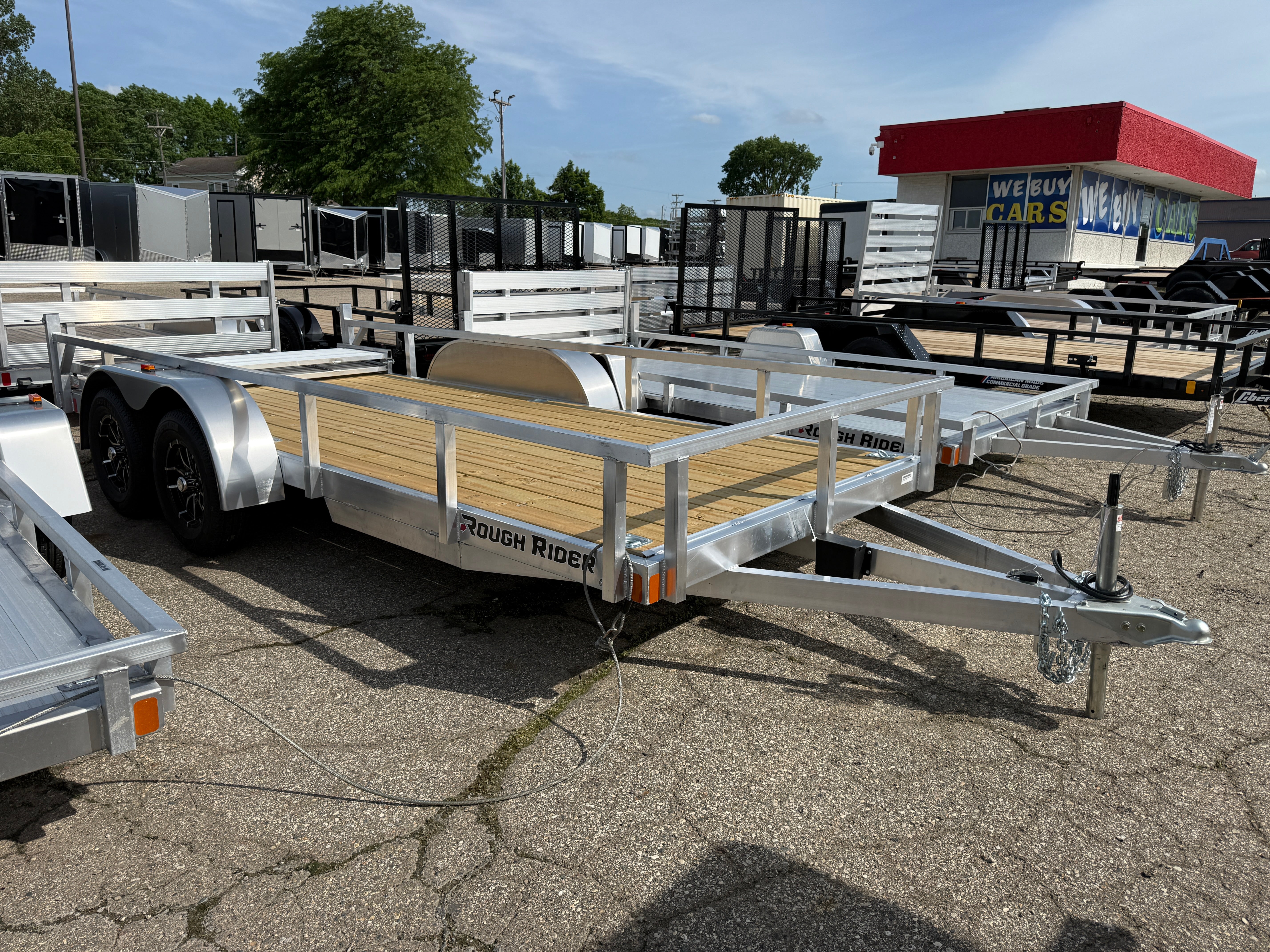 2027 Rough Rider Aluminum  6.5' x 16' Utility Trailer