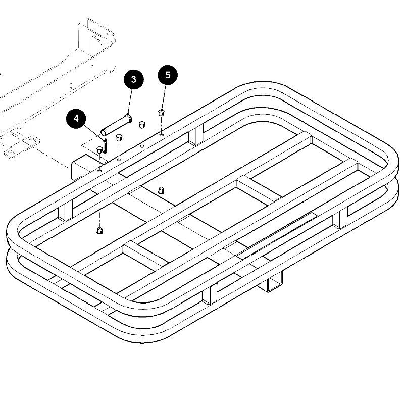 Cargo Rack, 2" Hitch-Kit