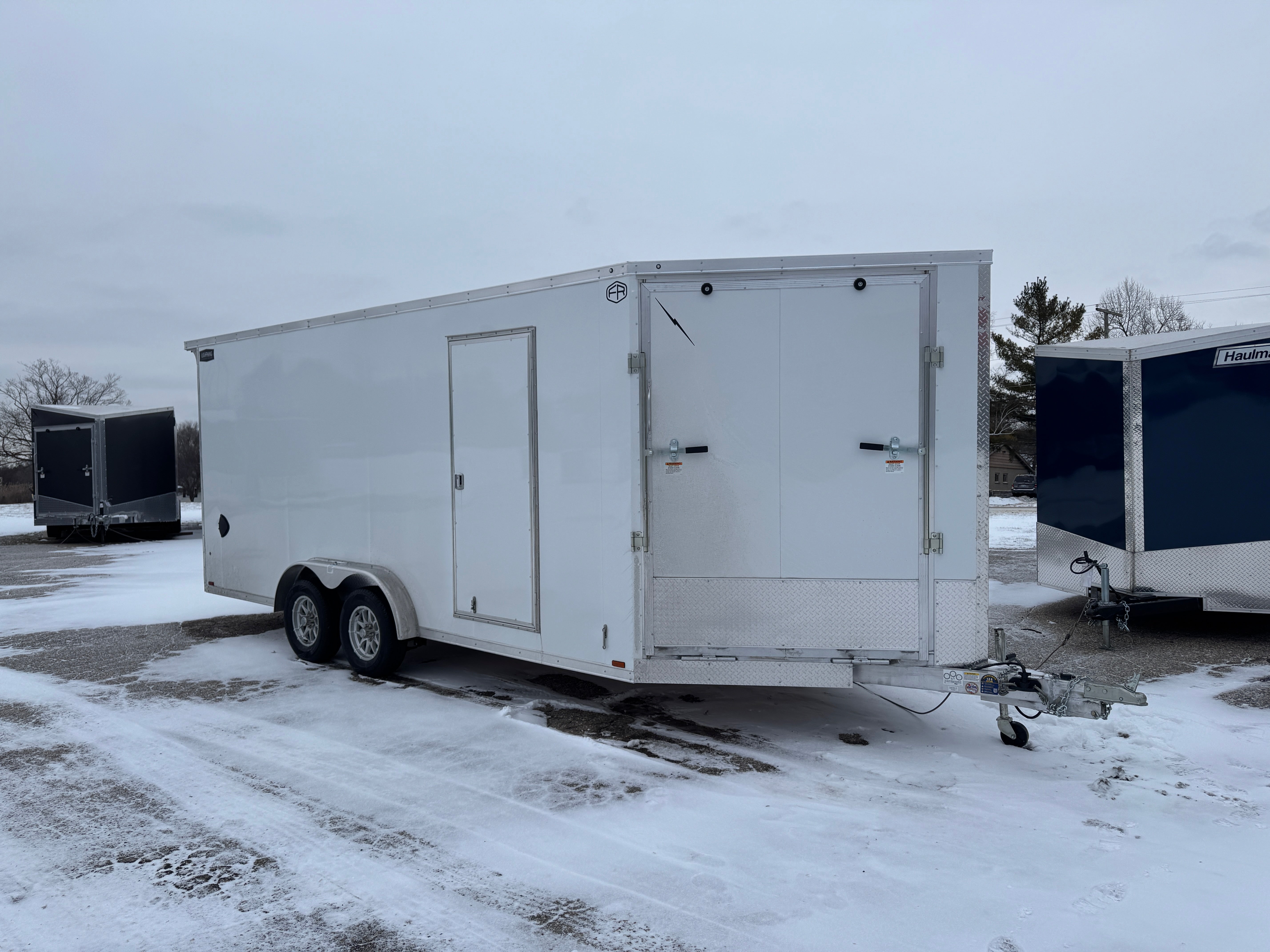 2026 Lightning Aluminum 7.5' x 18' Enclosed Snowmobile Trailer