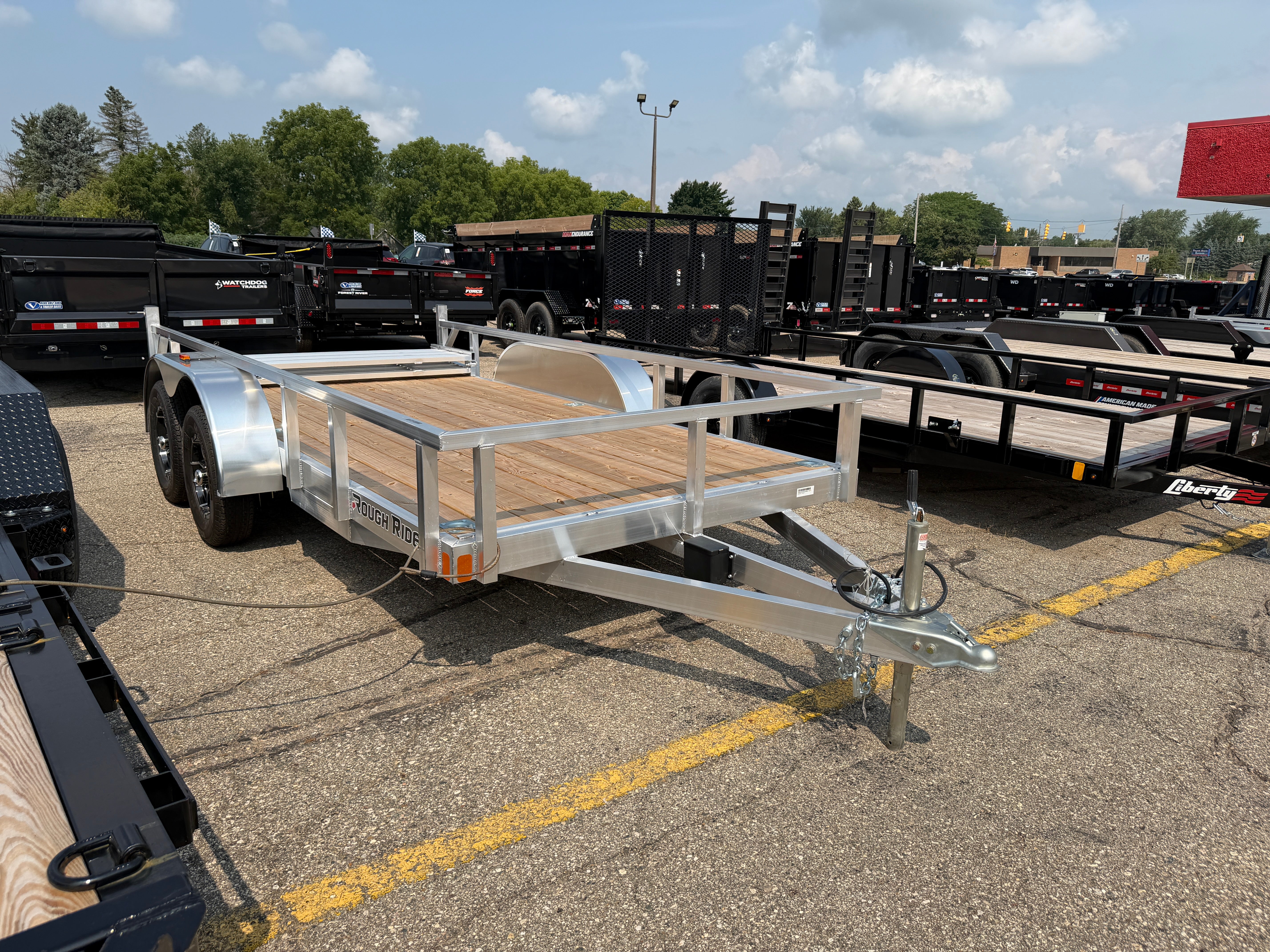 2027 Rough Rider Aluminum 6.5' x 14' Utility Trailer