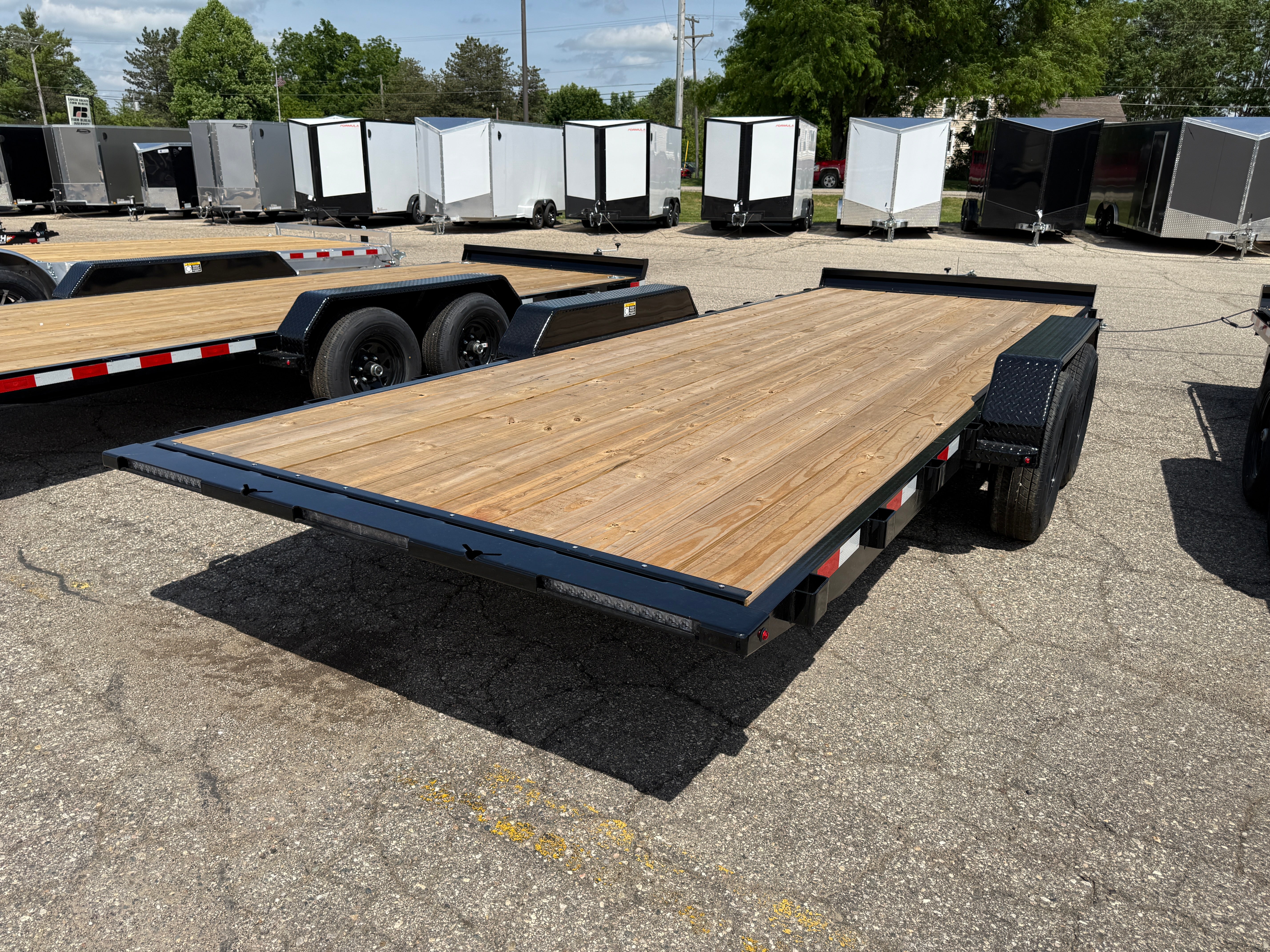 2026 H & H 82" X 20' Manual Tilt Speed Loader Car Hauler Trailer
