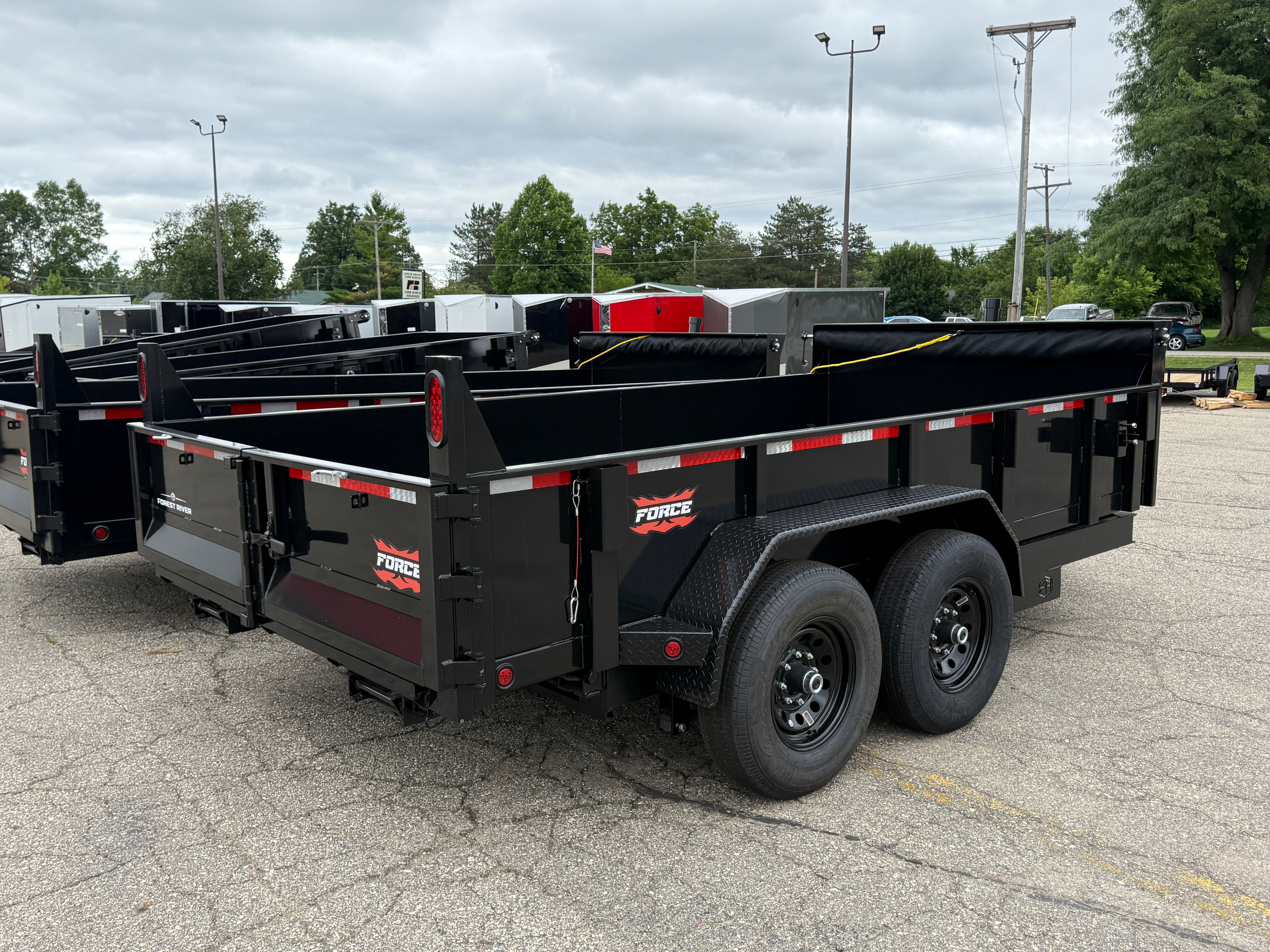 2026 Force 7' x 14' Telescoping Dump Trailer