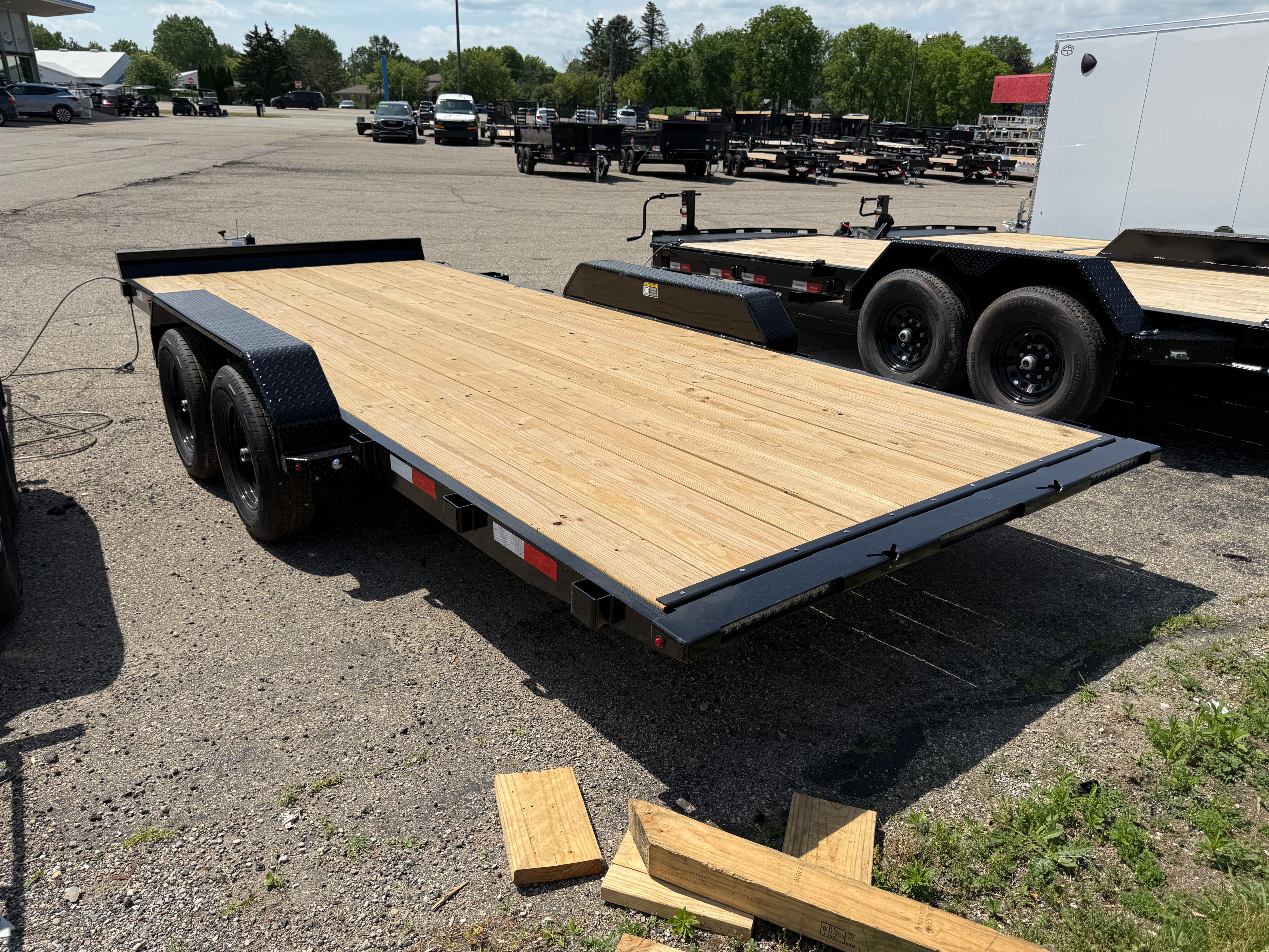 2026 H & H 82" x 18' Manual Tilt Speed Loader Car Hauler Trailer