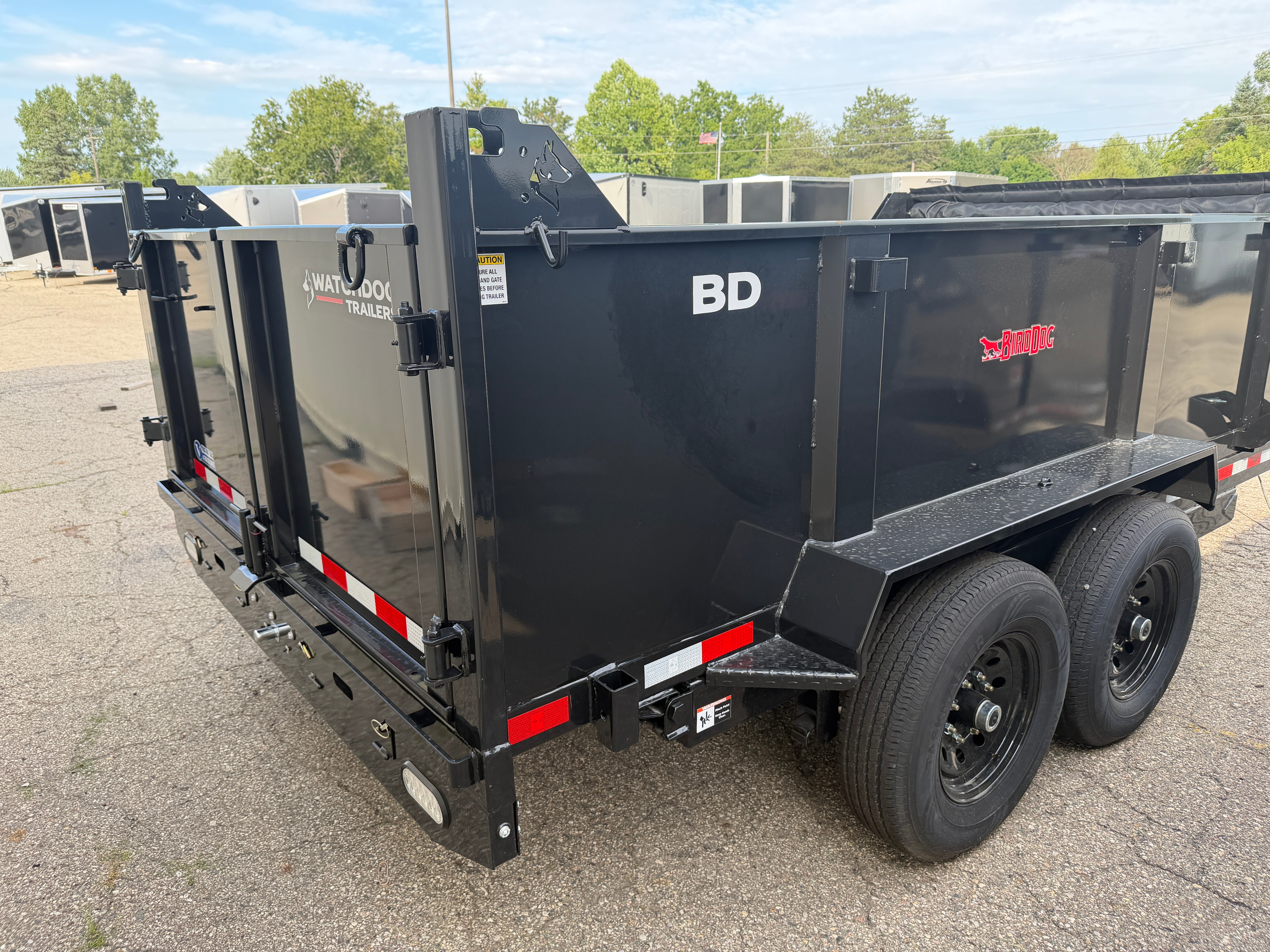 2026 Watchdog Bird Dog 7' x 14' High Side Telescoping Dump Trailer