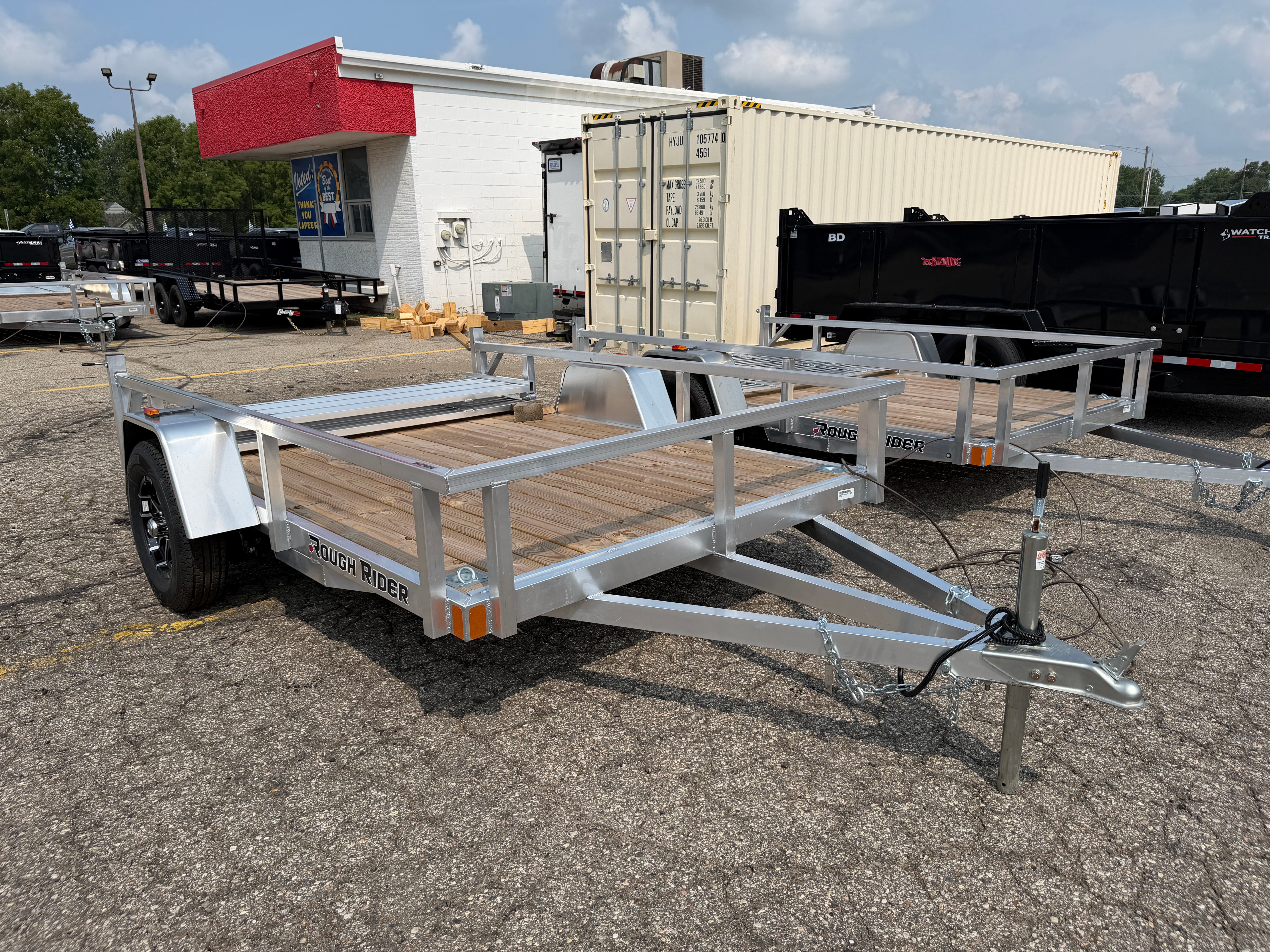 2027 Rough Rider Aluminum 6.5' x 10' Utility Trailer