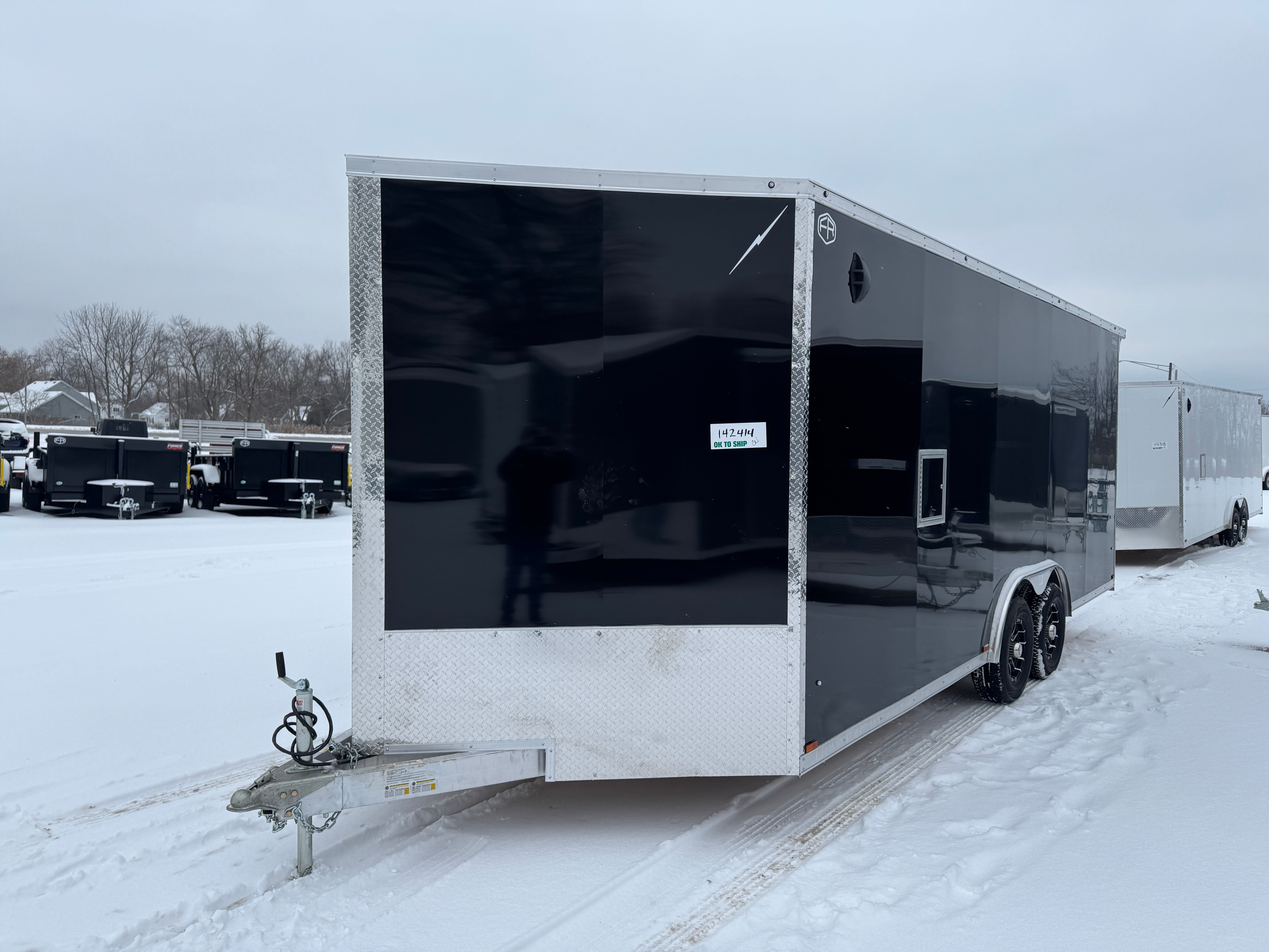 2026 Lightning Aluminum 8.5' x 20' Enclosed Car Hauler / Snowmobile Trailer