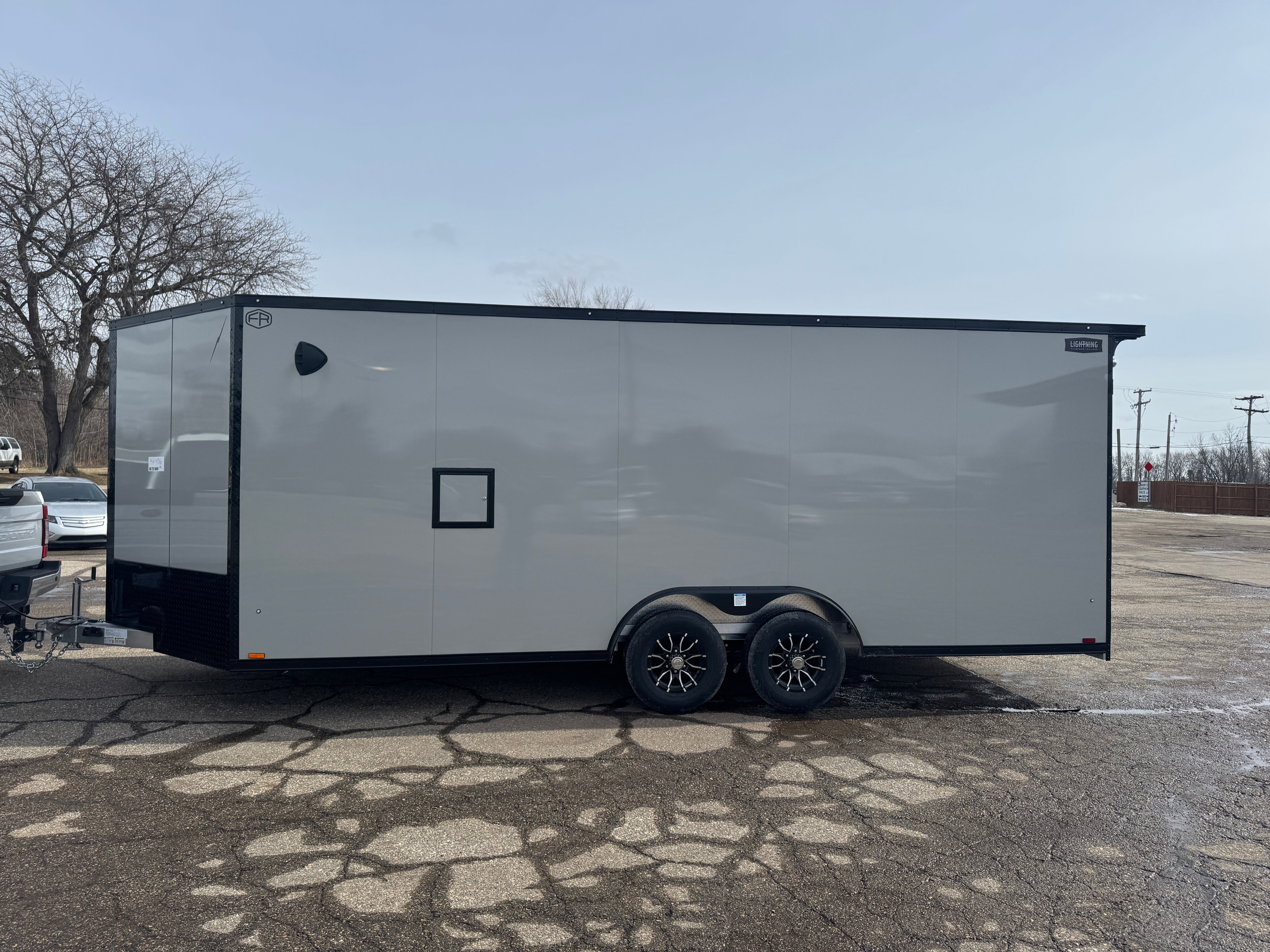 2026 Lightning Aluminum 8.5' x 20' Enclosed Car Hauler / Snowmobile Trailer