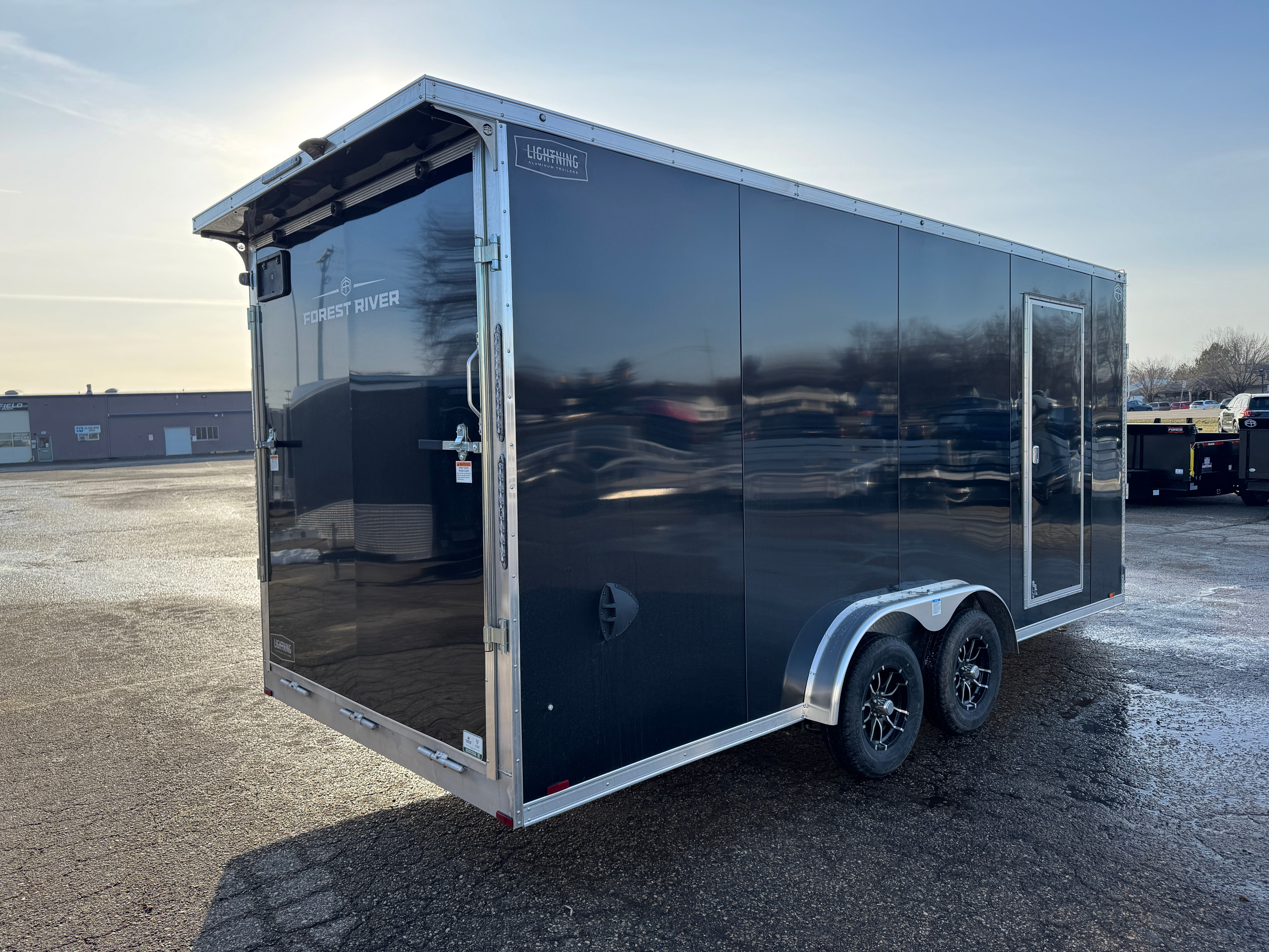 2026 Lightning Aluminum 7.5' x 18' Enclosed Snowmobile Trailer