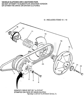 E-Z-GO Drive Belt - 3PG & 4 CYC