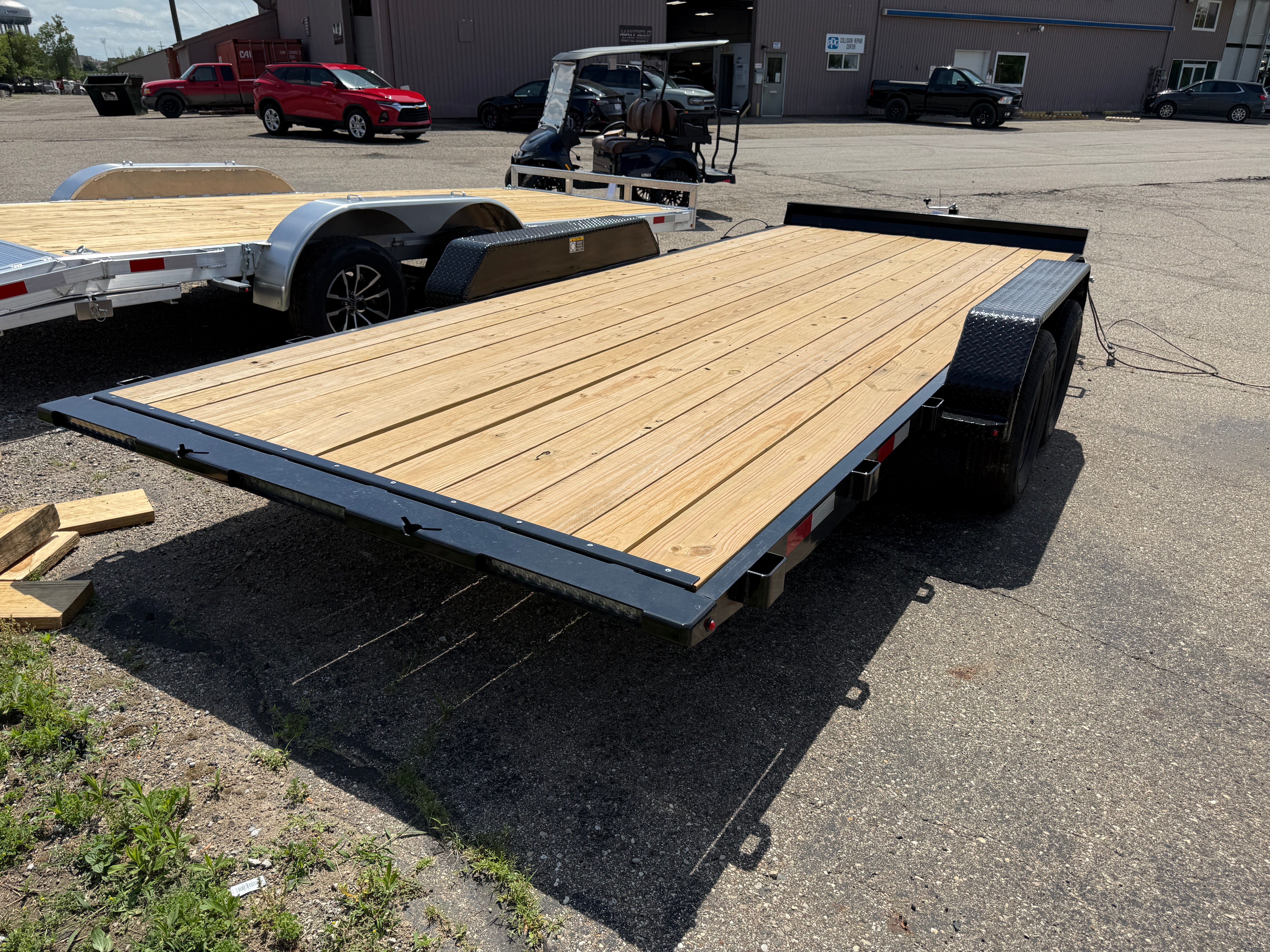 2026 H & H 82" x 18' Manual Tilt Speed Loader Car Hauler Trailer