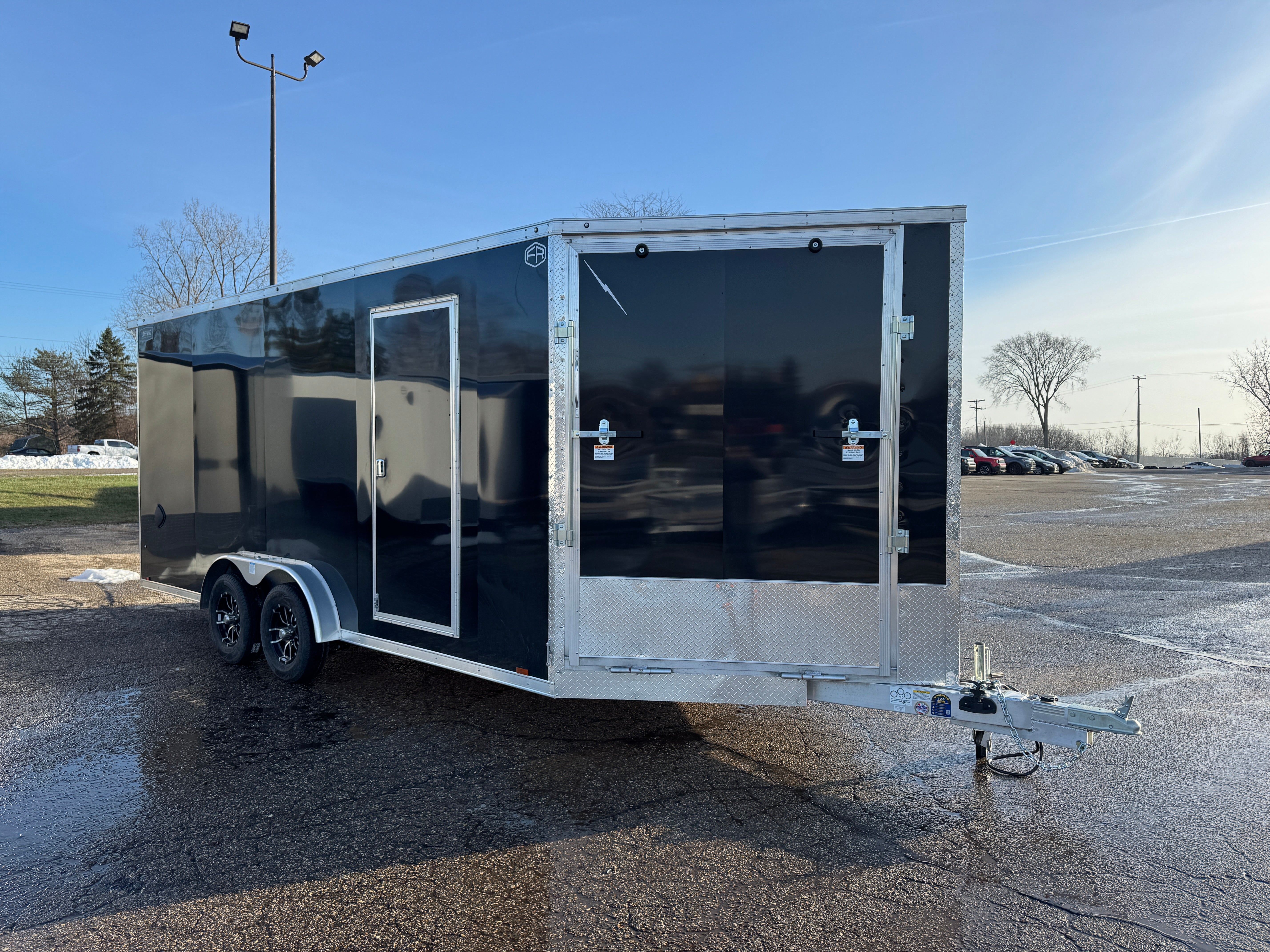 2026 Lightning Aluminum 7.5' x 18' Enclosed Snowmobile Trailer