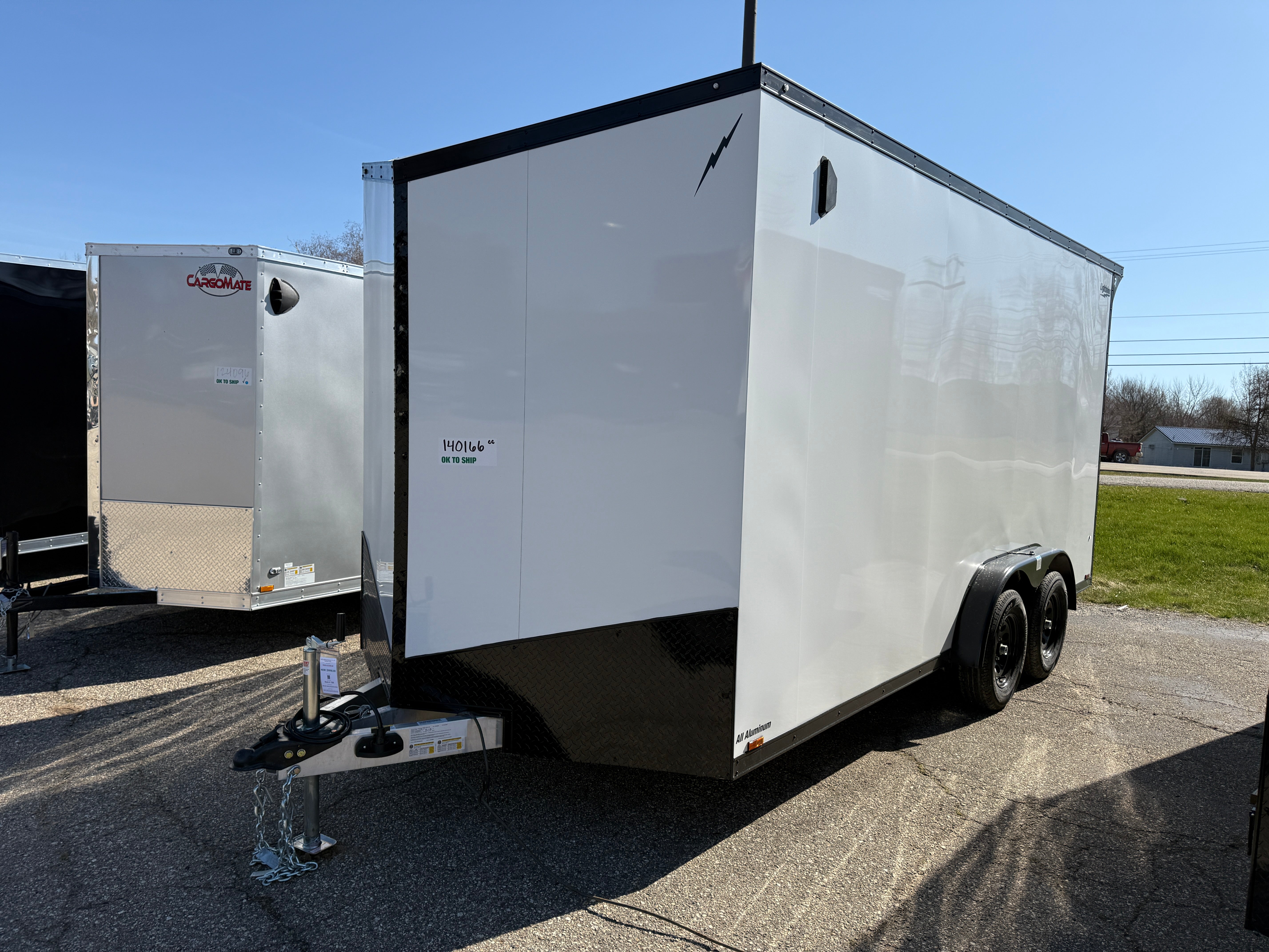 2025 Lightning Aluminum 7.5' x 16' Enclosed Trailer