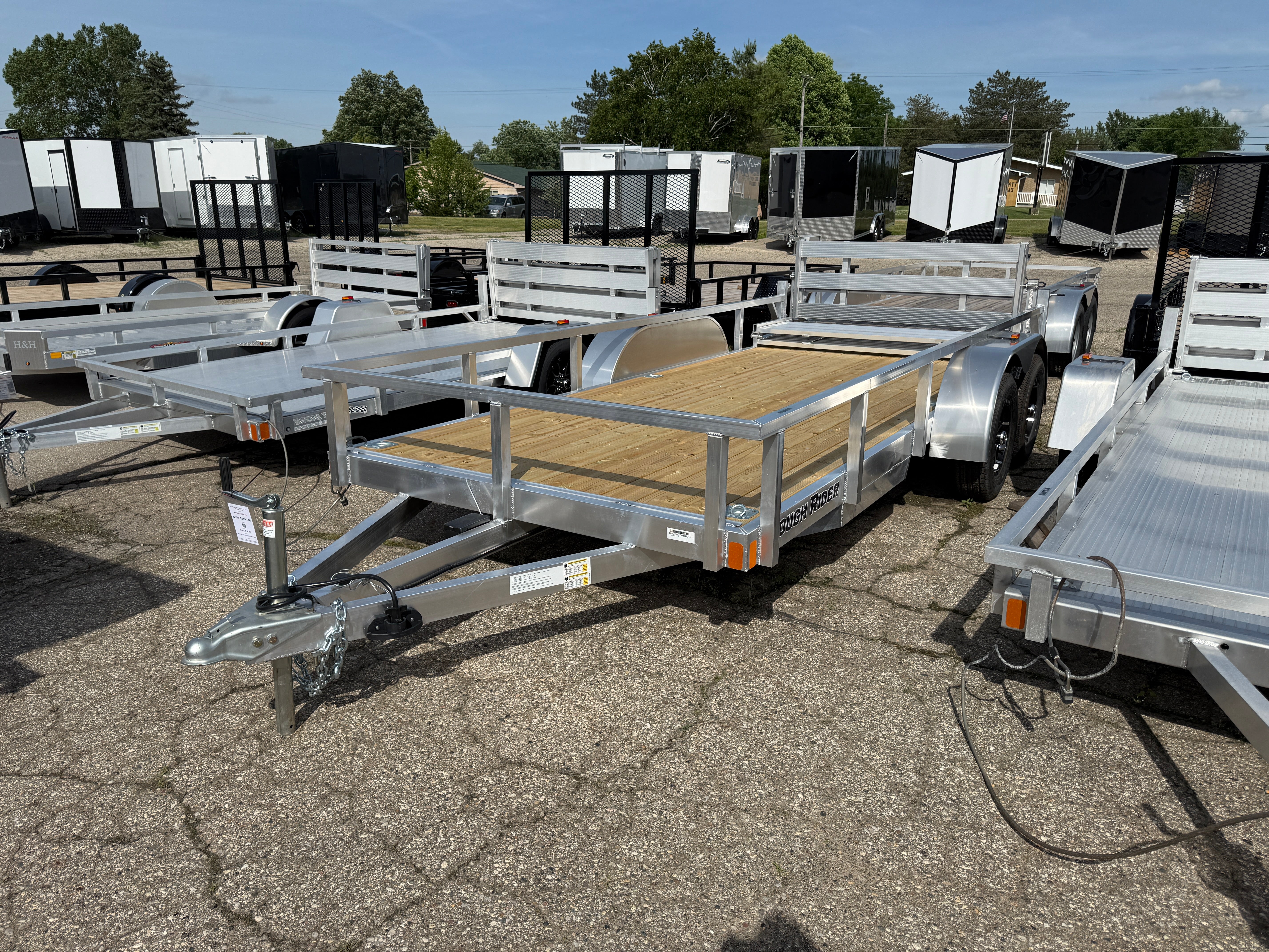 2027 Rough Rider Aluminum  6.5' x 16' Utility Trailer