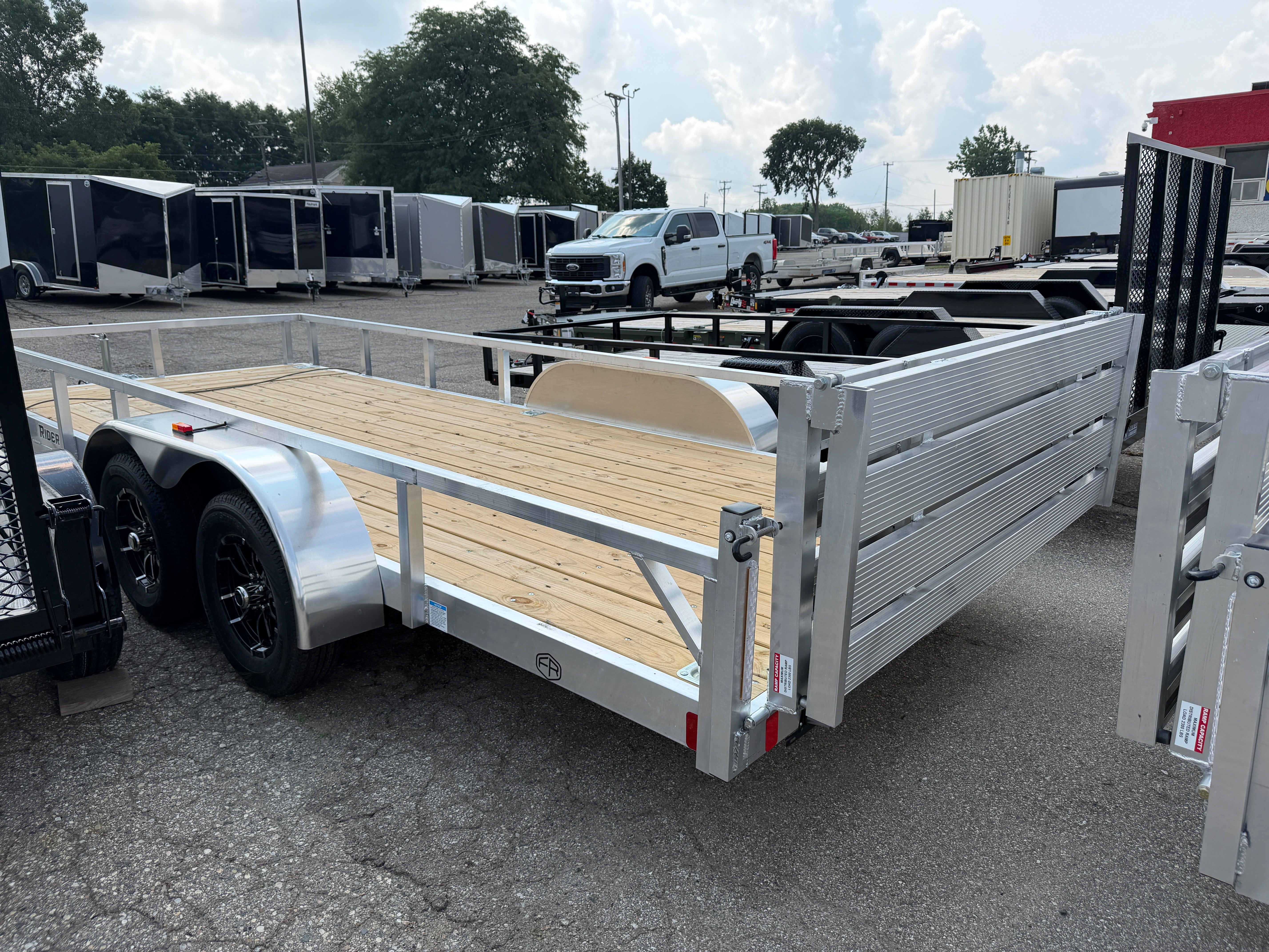 2027 Rough Rider Aluminum 7' x 18' Utility Trailer