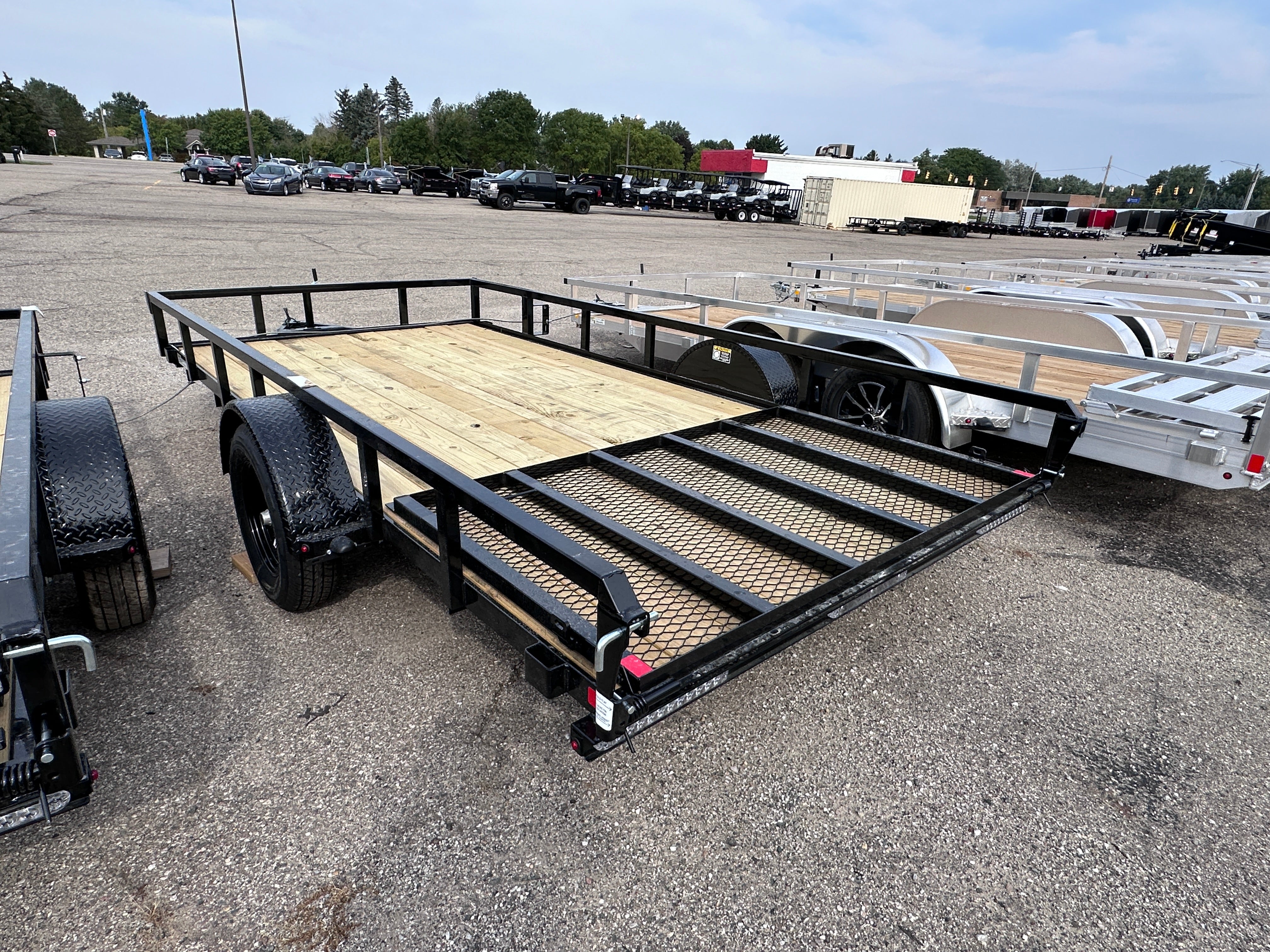 2025 H&H 82" x 14' Rail Side Utility Trailer