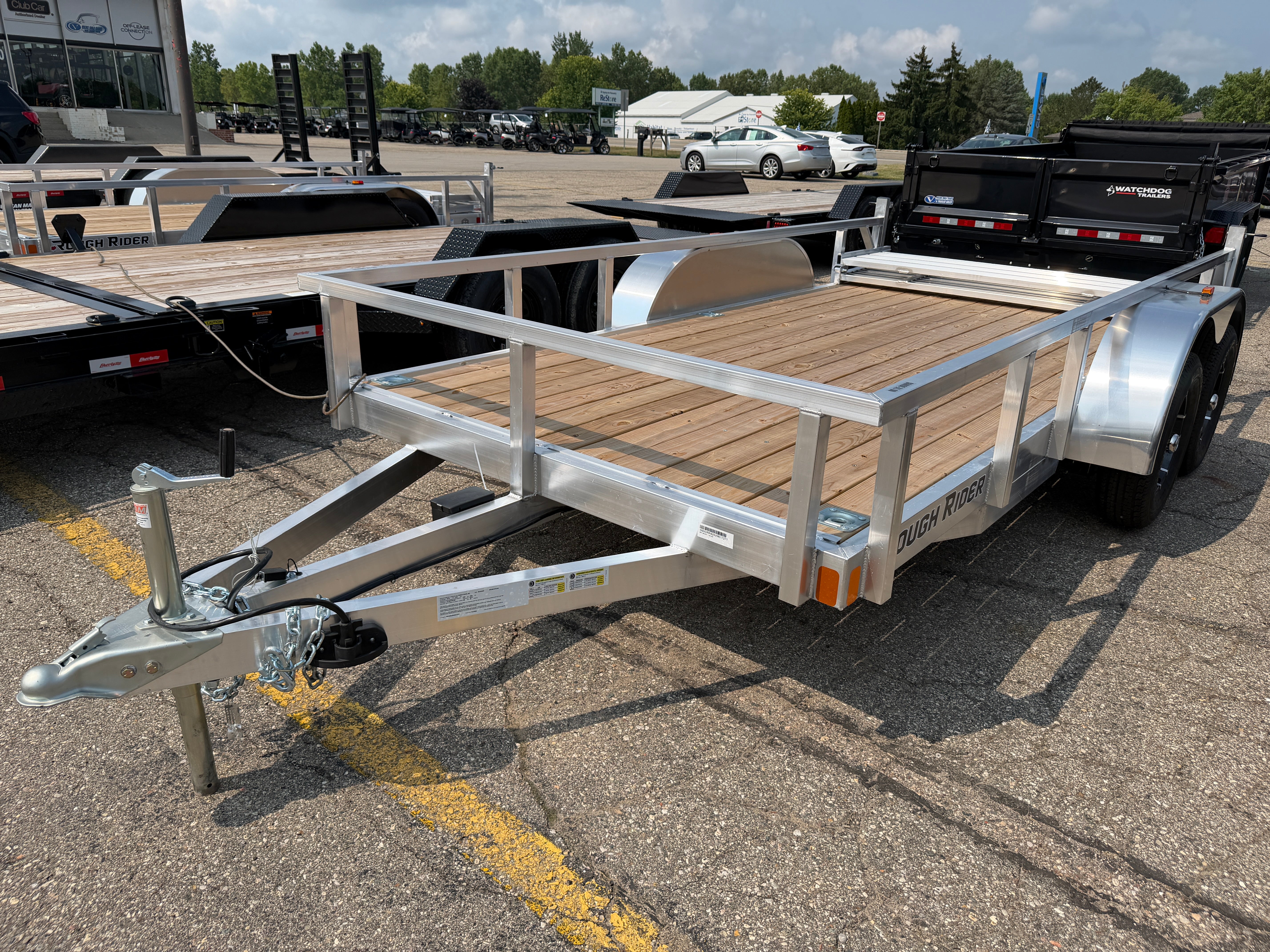 2027 Rough Rider Aluminum 6.5' x 14' Utility Trailer