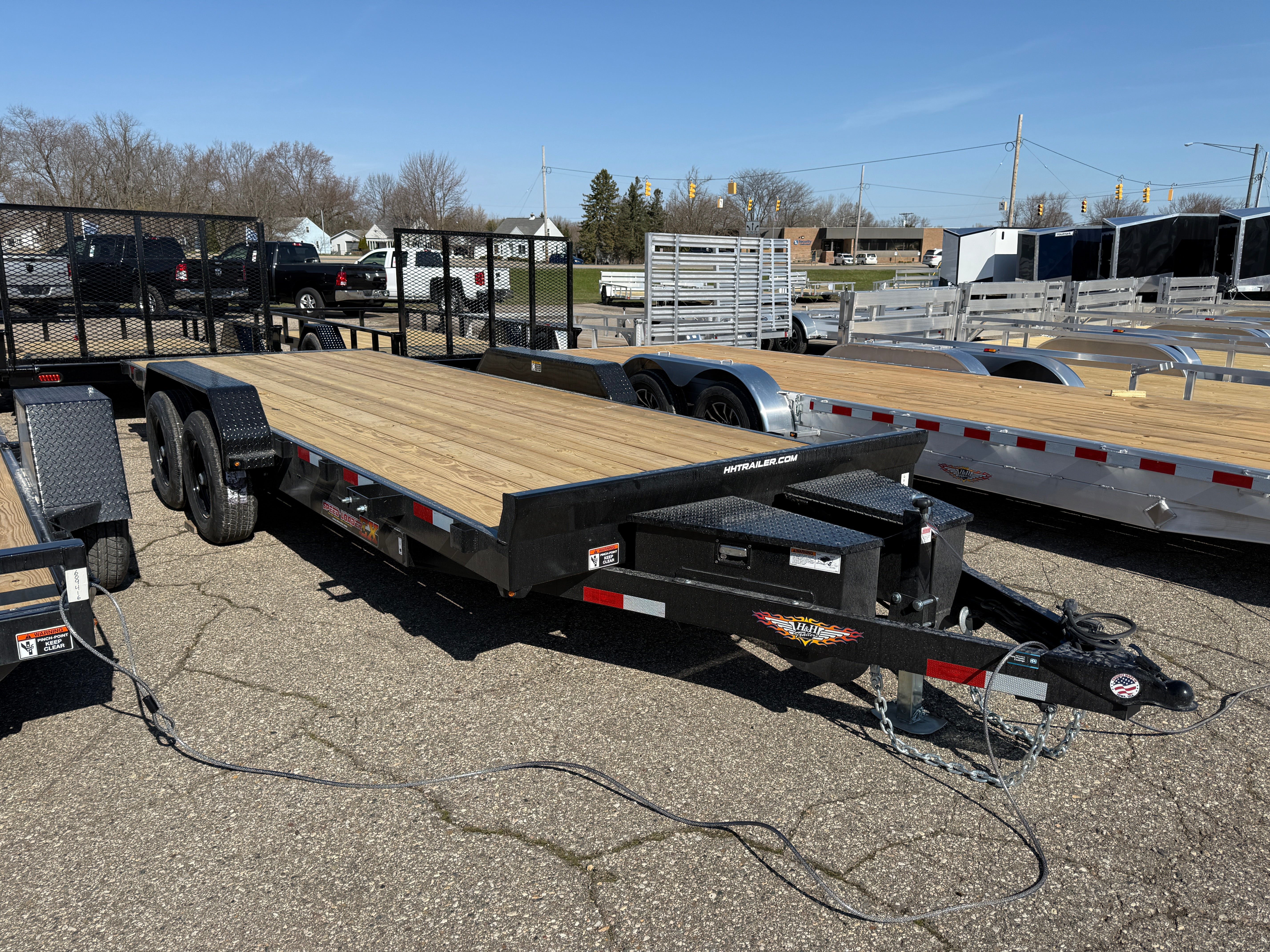 2025 H&H 82" x 20' Electric Tilt Speed Loader Car Hauler