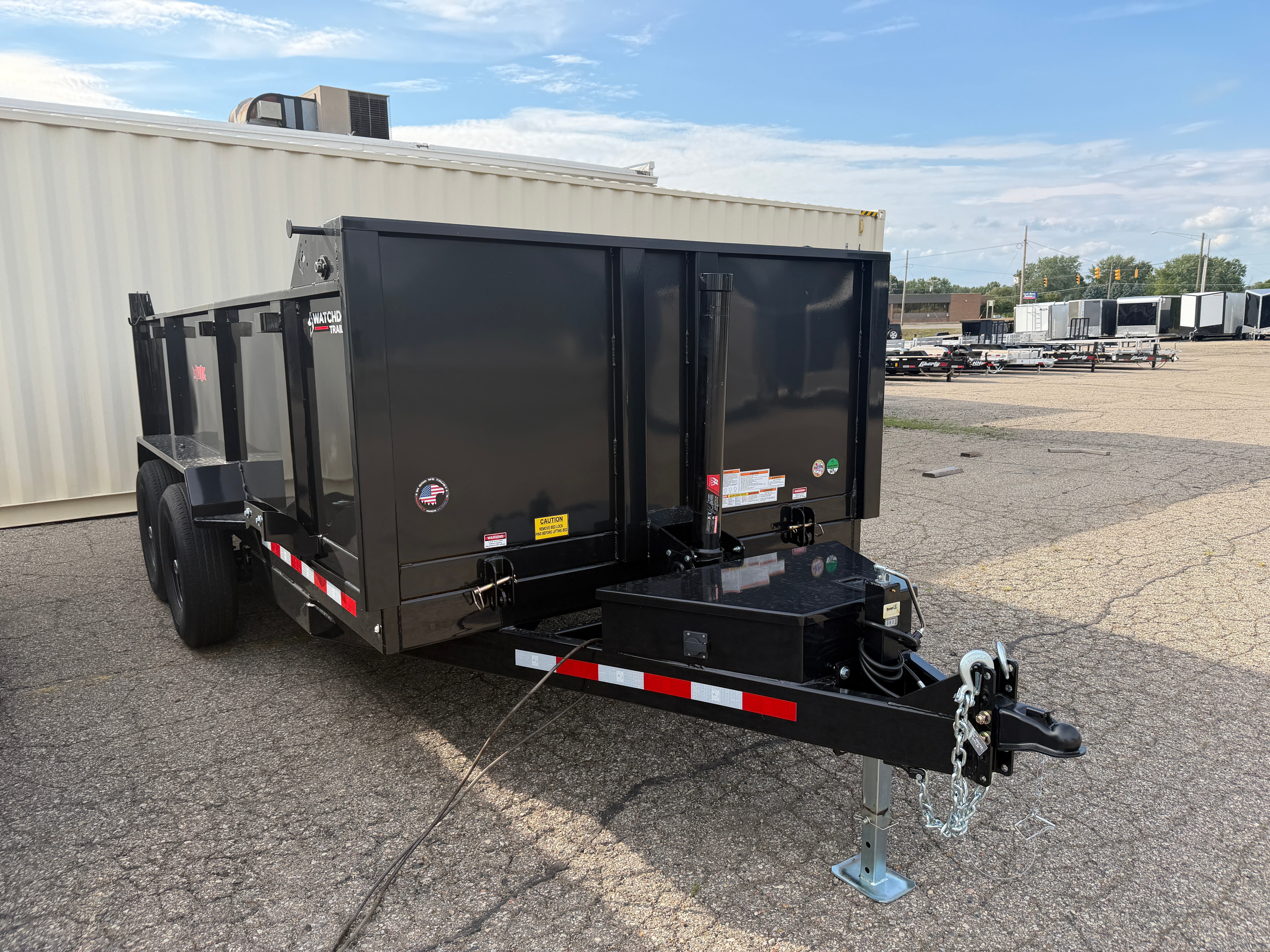 2026 Watchdog Bird Dog 7' x 14' High Side Telescoping Dump Trailer