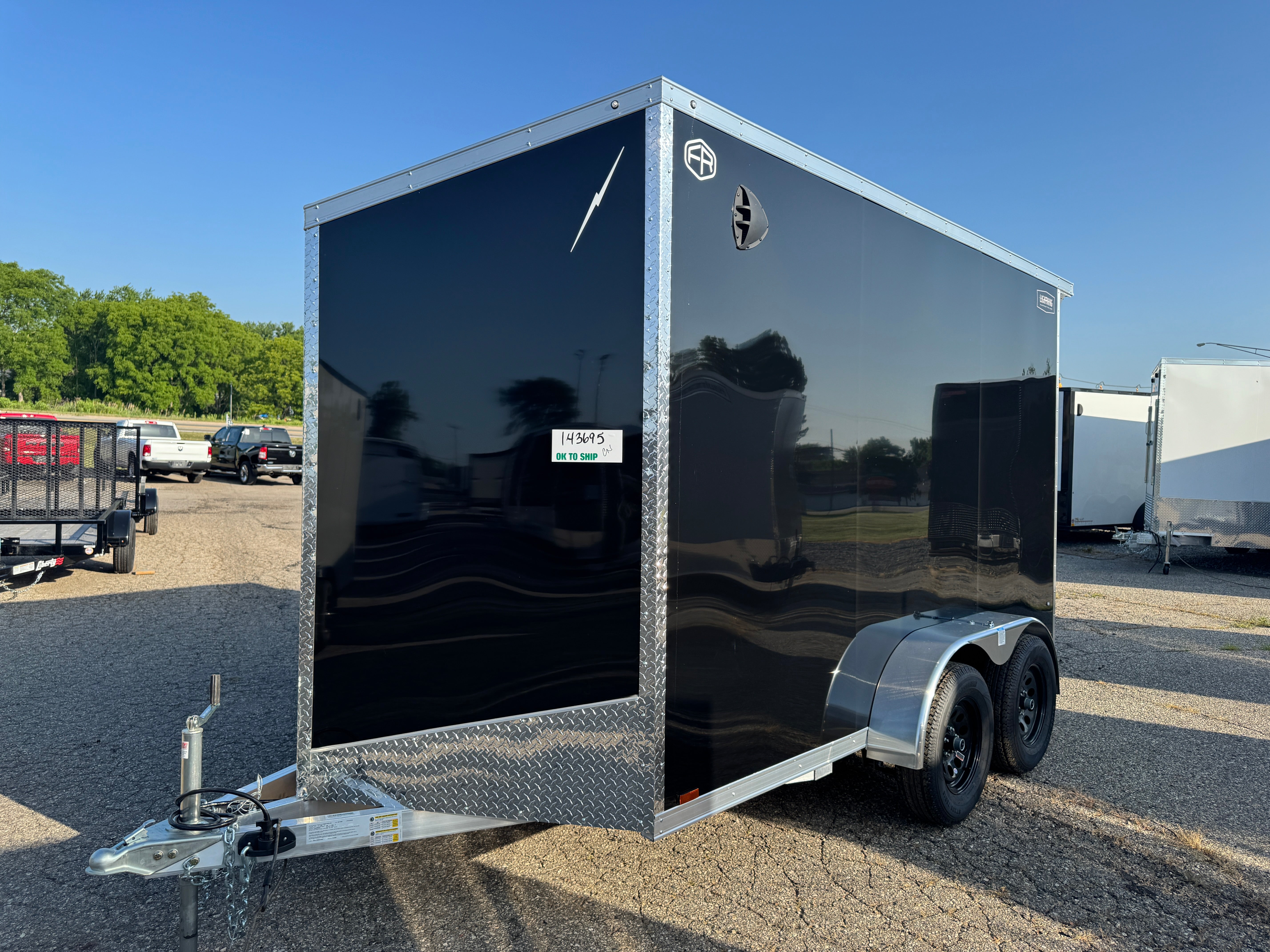 2027 Lightning Aluminum 7' x 12' Enclosed Trailer
