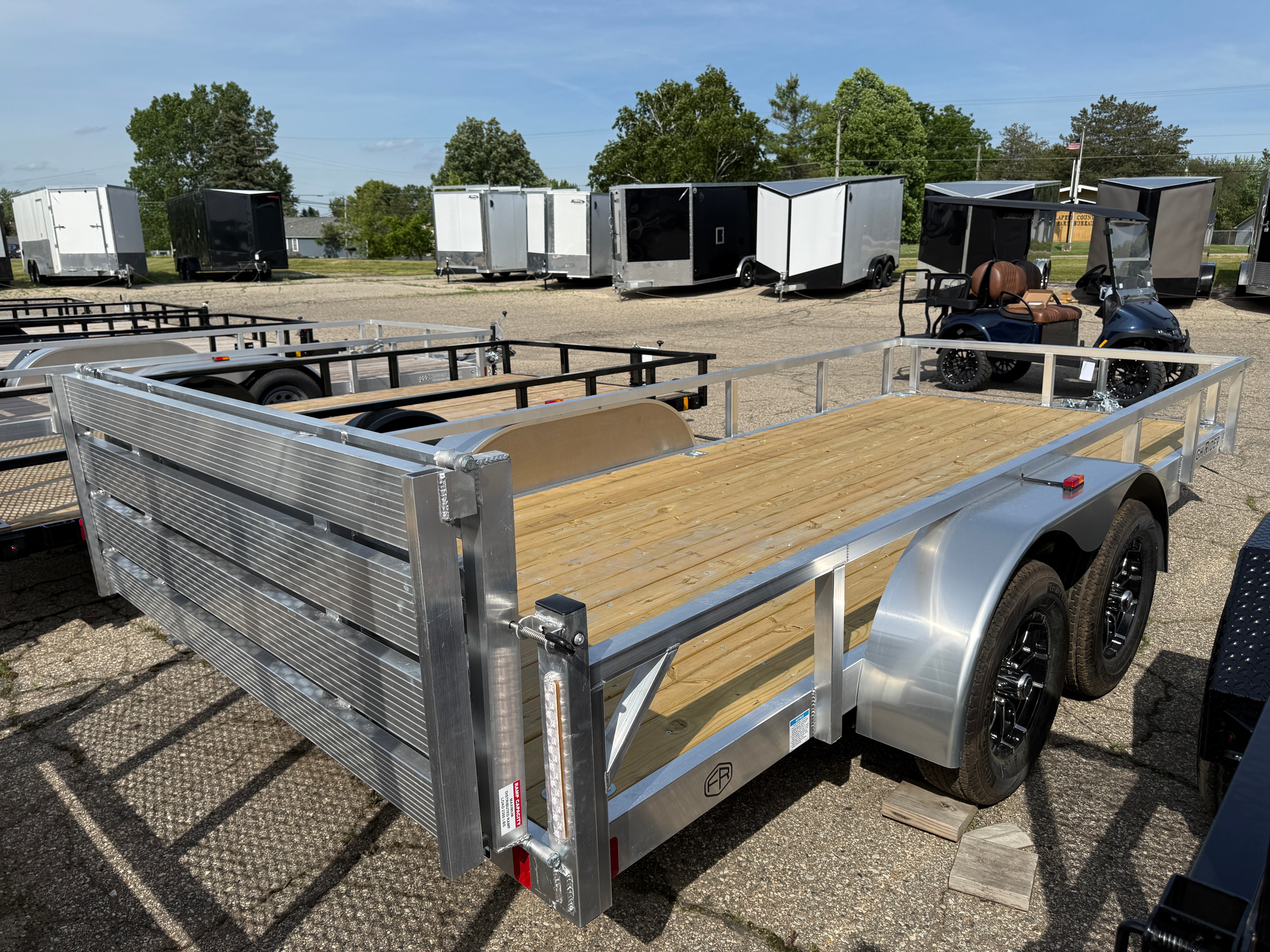 2027 Rough Rider Aluminum  6.5' x 16' Utility Trailer