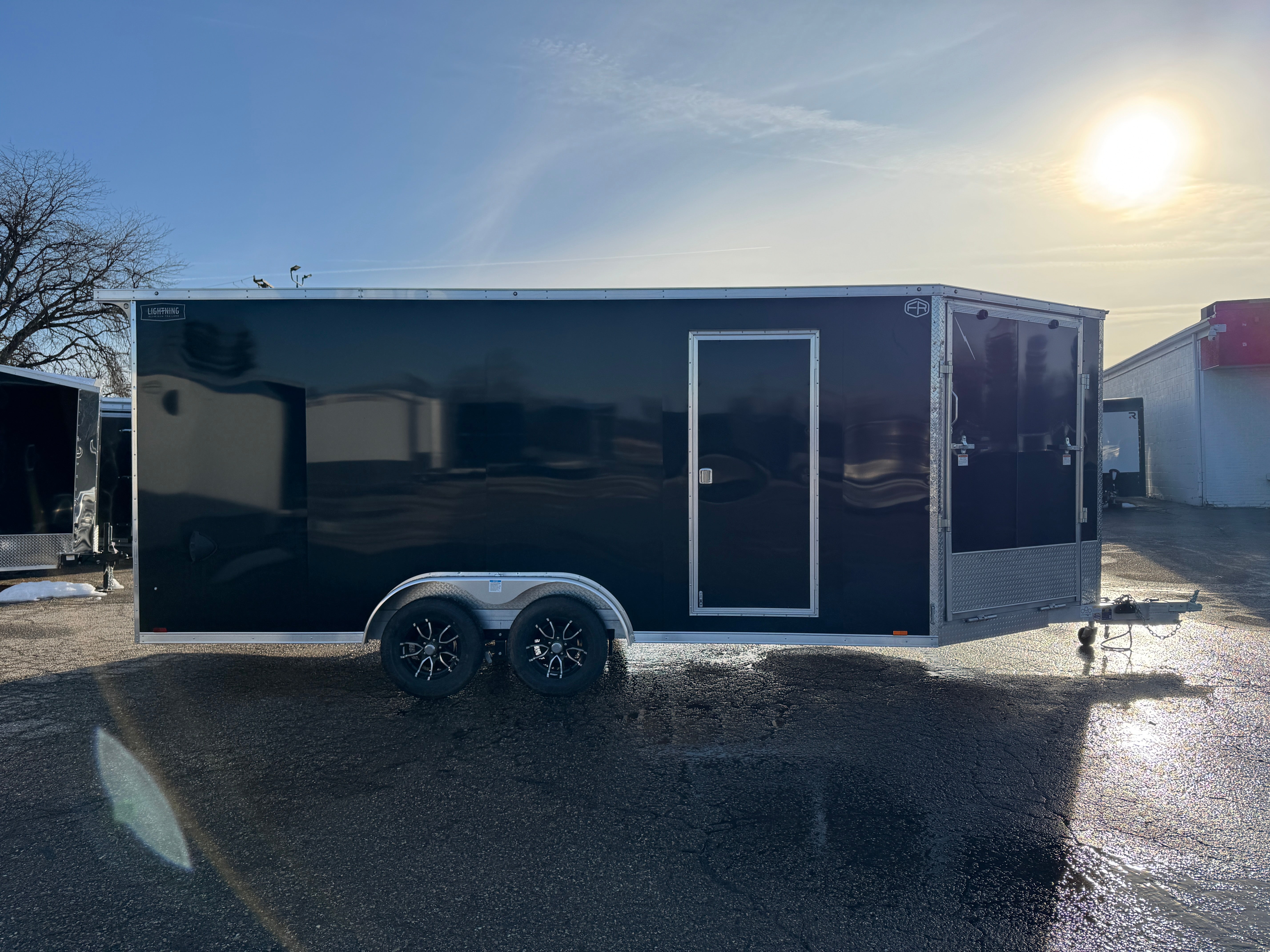 2026 Lightning Aluminum 7.5' x 18' Enclosed Snowmobile Trailer