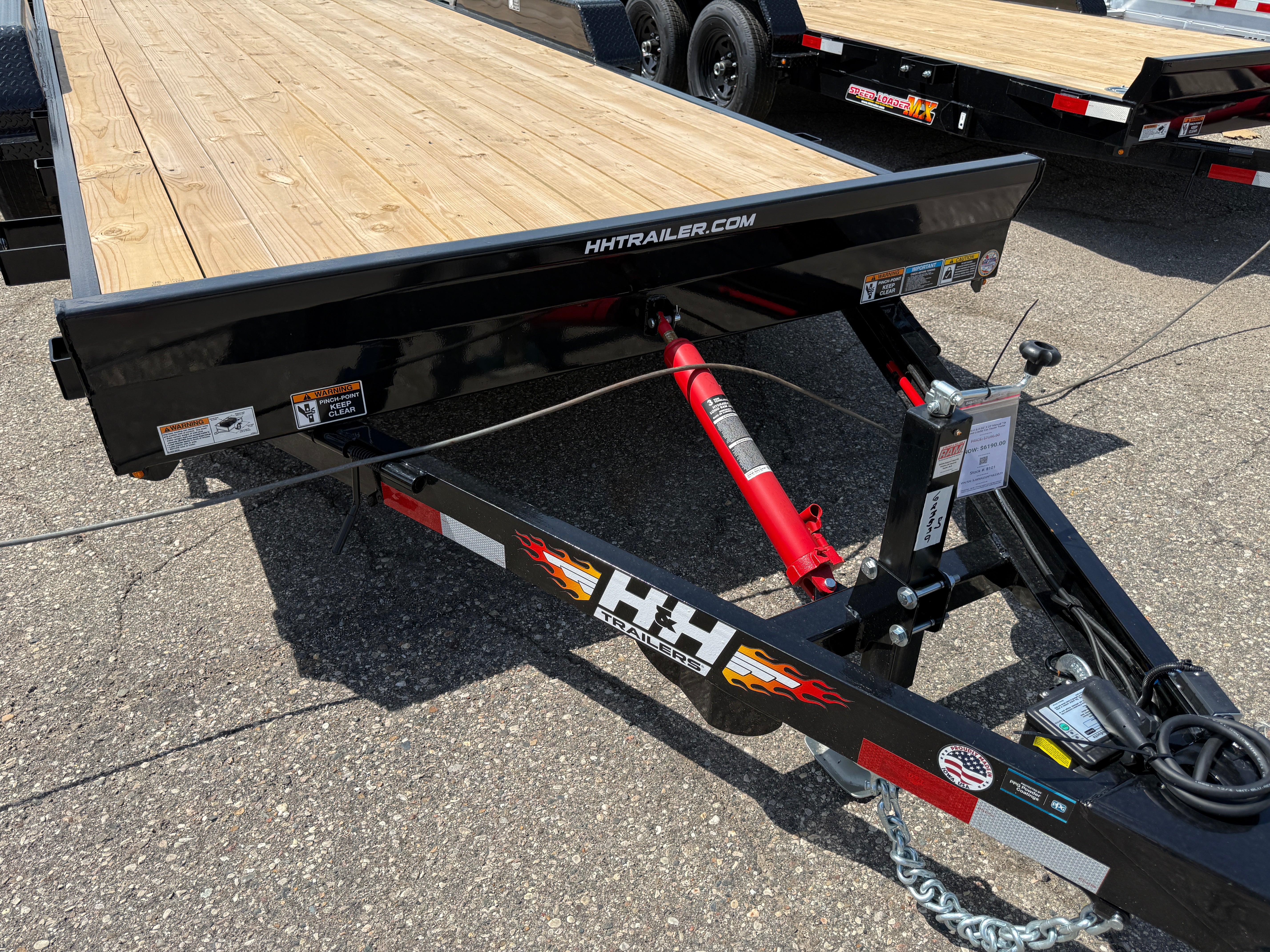 2026 H & H 82" X 20' Manual Tilt Speed Loader Car Hauler Trailer