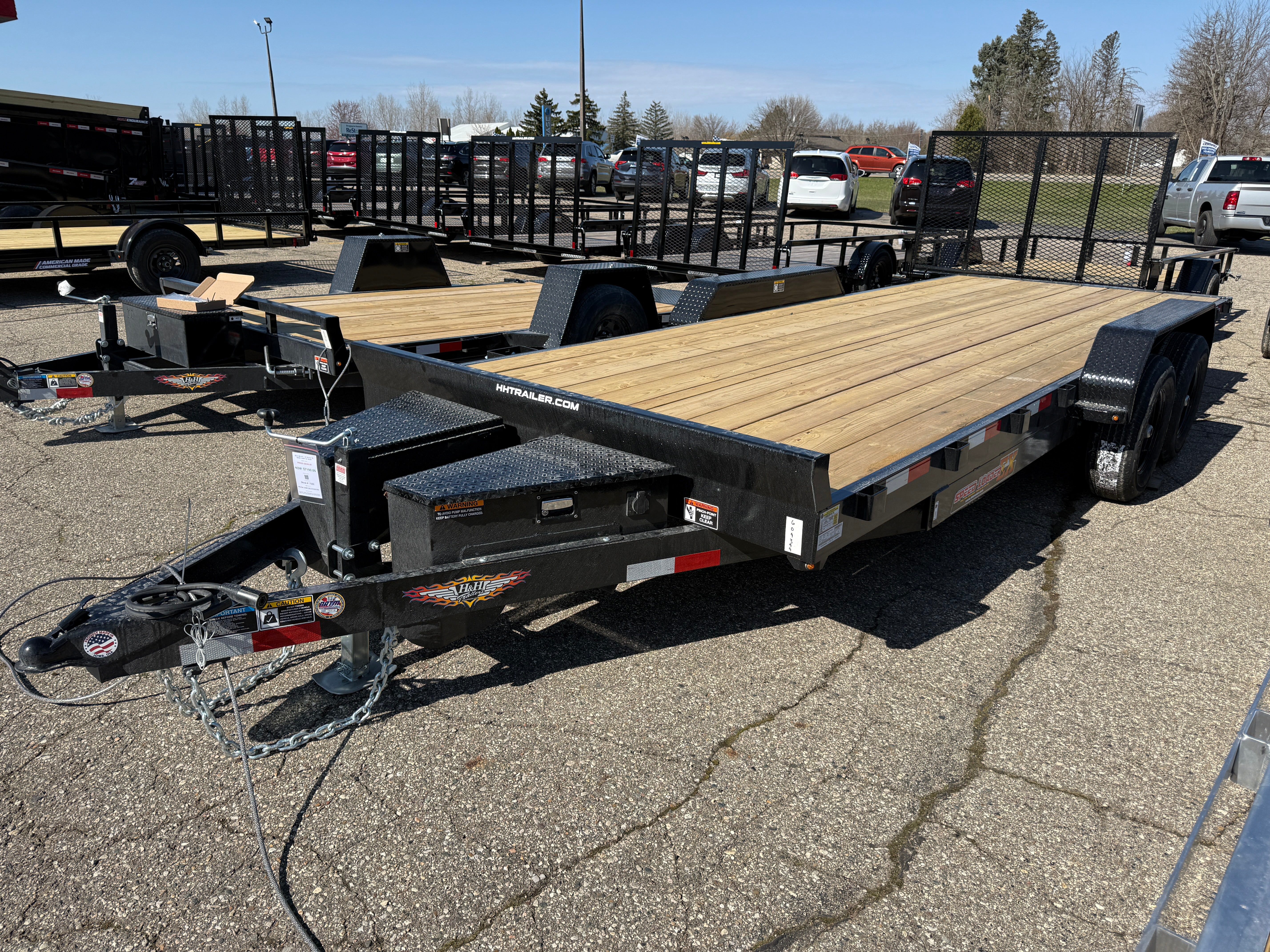 2025 H&H 82" x 20' Electric Tilt Speed Loader Car Hauler