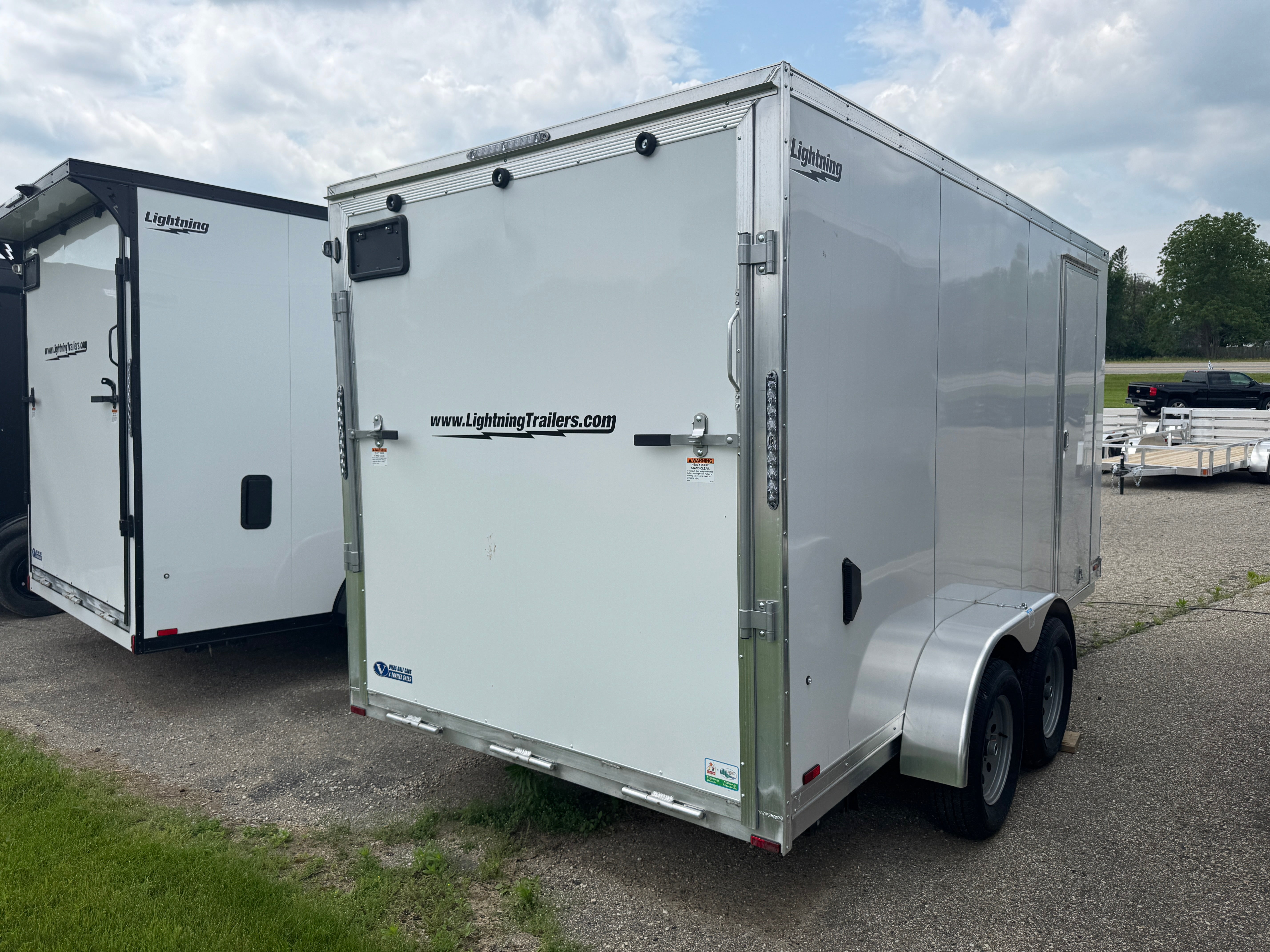 2025 Lightning Aluminum 7' x 14' Enclosed Trailer