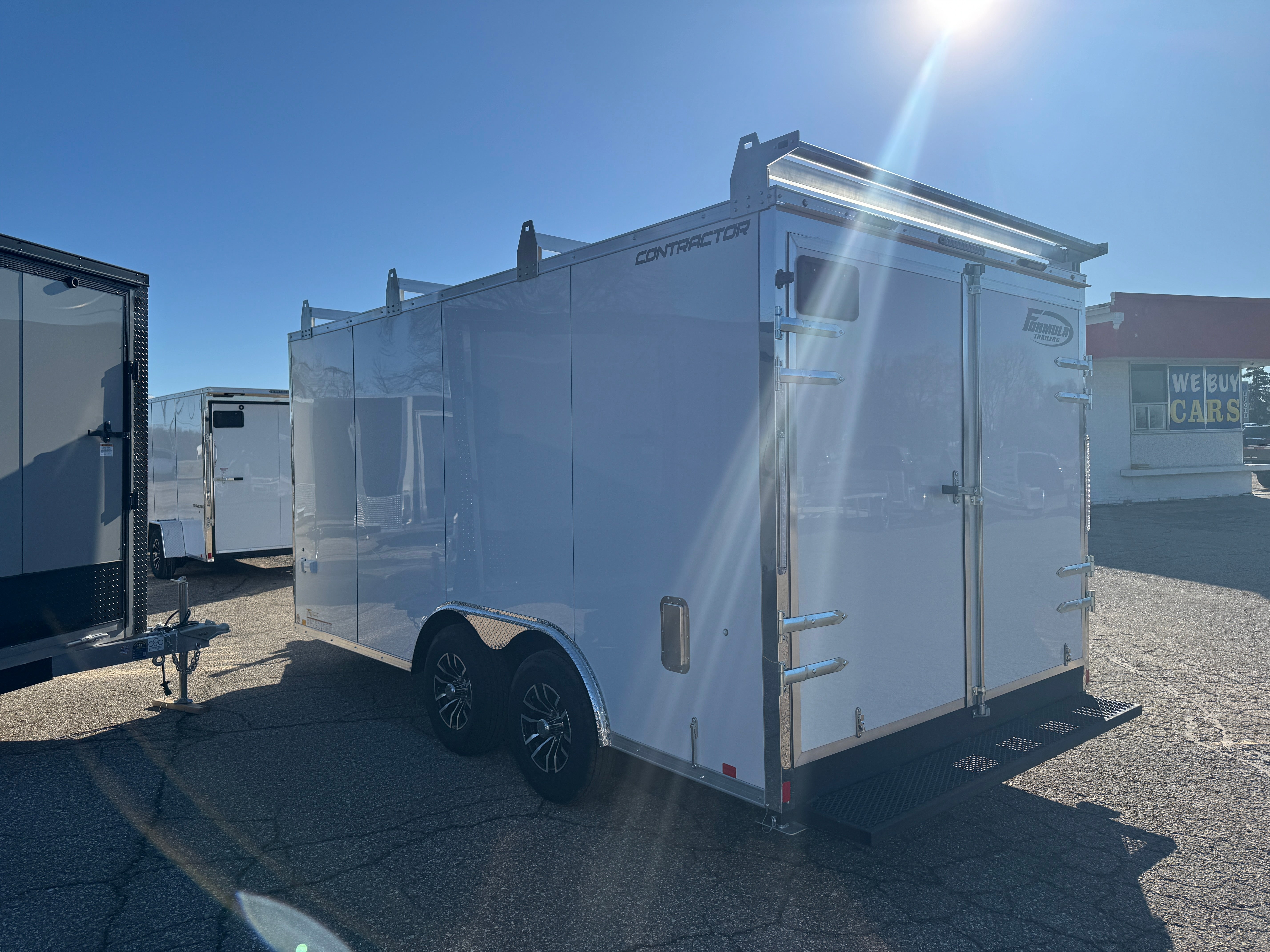 2026 Formula 8.5' x 16' Contractor Deluxe Flat Top Bullnose Enclosed Trailer
