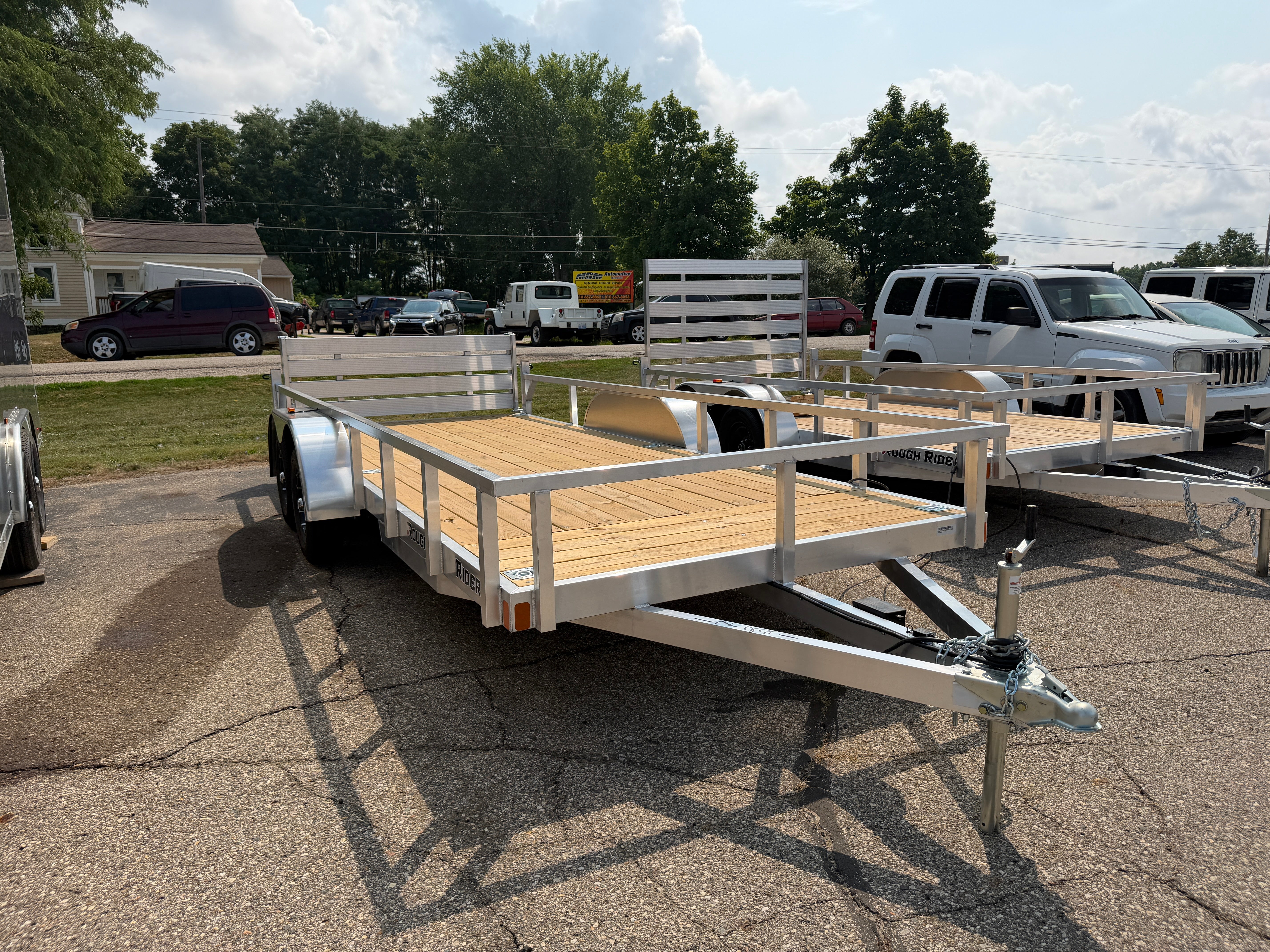 2027 Rough Rider Aluminum 7' x 18' Utility Trailer
