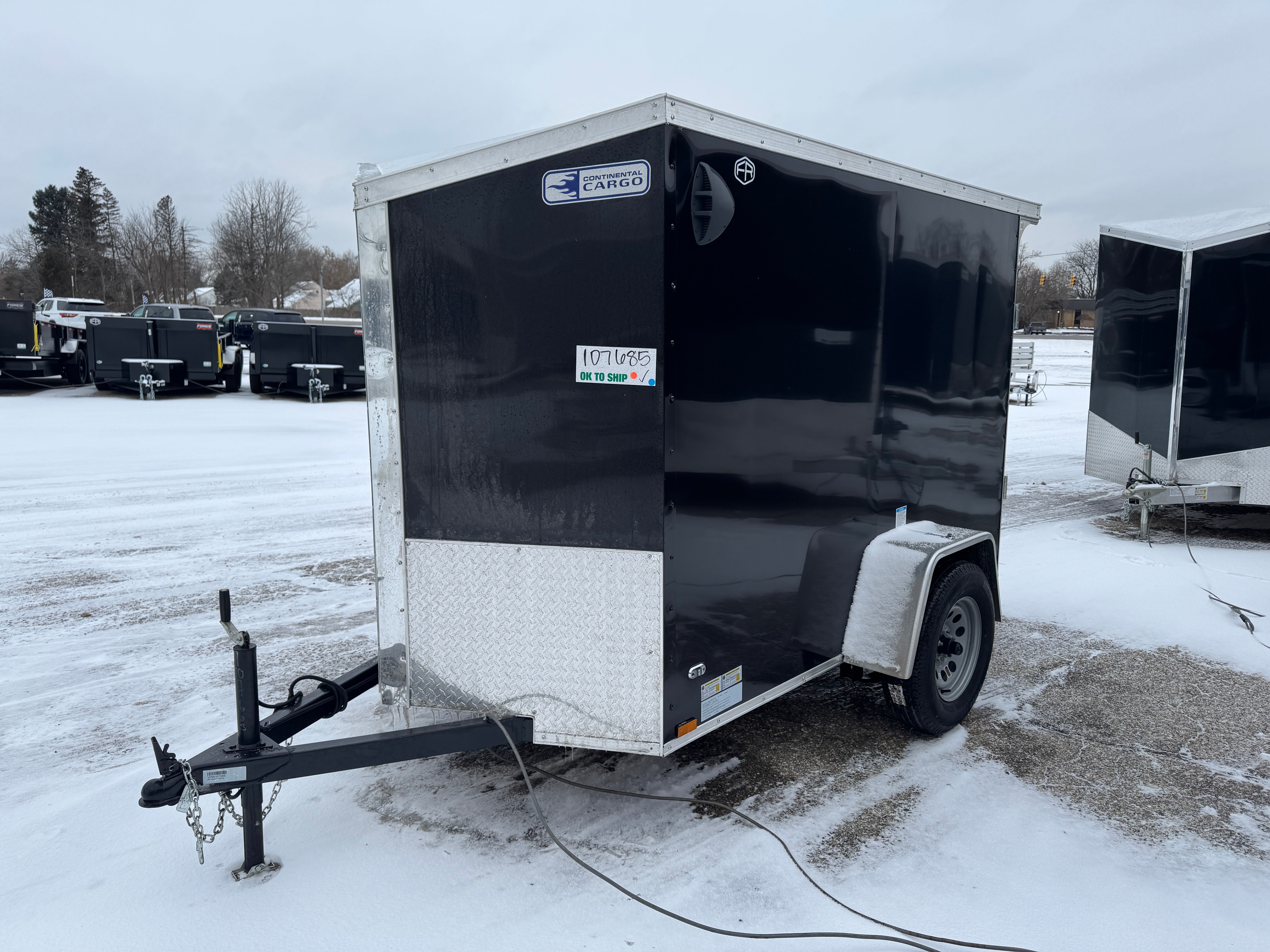 2026 Contintental Cargo 5' x 8' Enclosed Cargo Trailer