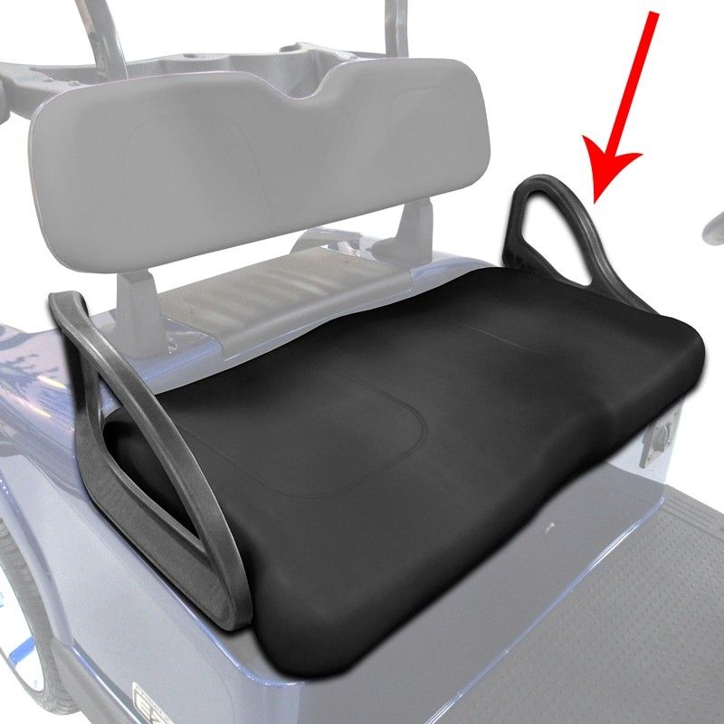 E-Z-GO Contoured Front Seat Bottom Assembly (Black)