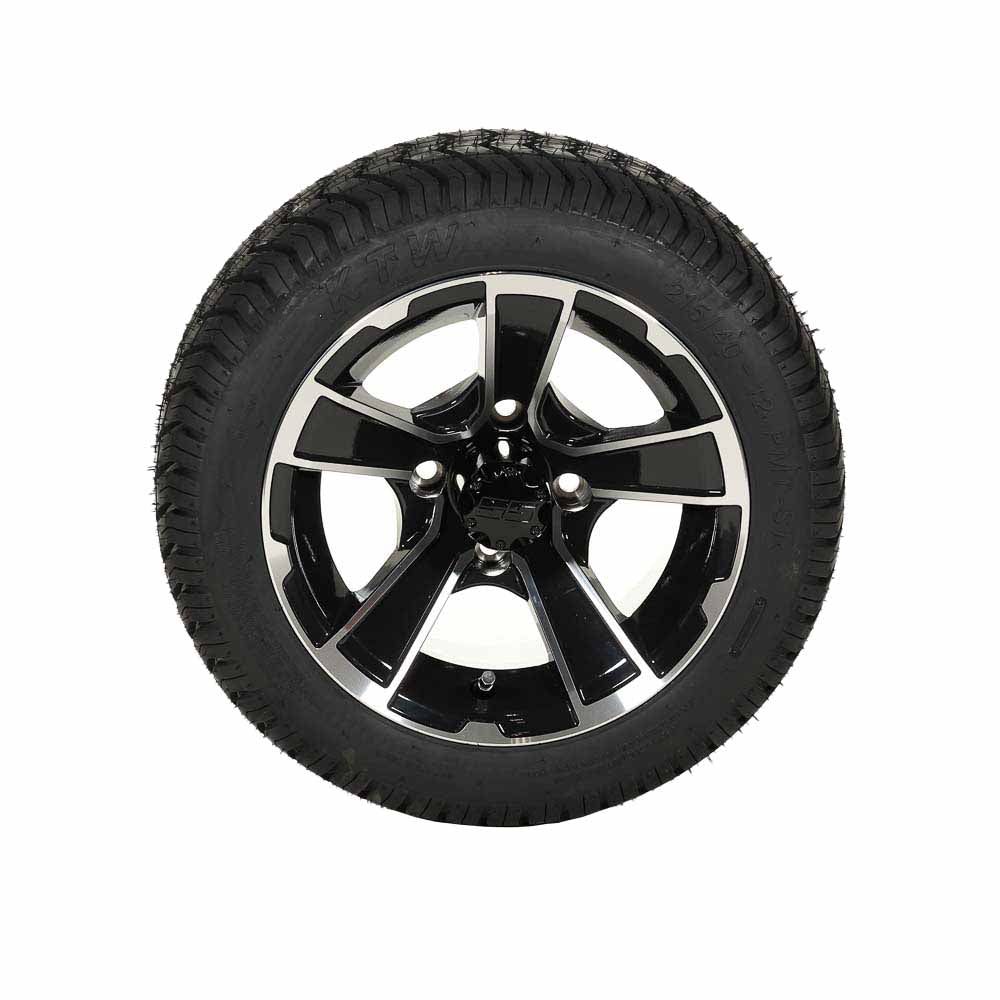205/40-12 Paramount Tire w/ Rogue Wheel (Black/Machined)