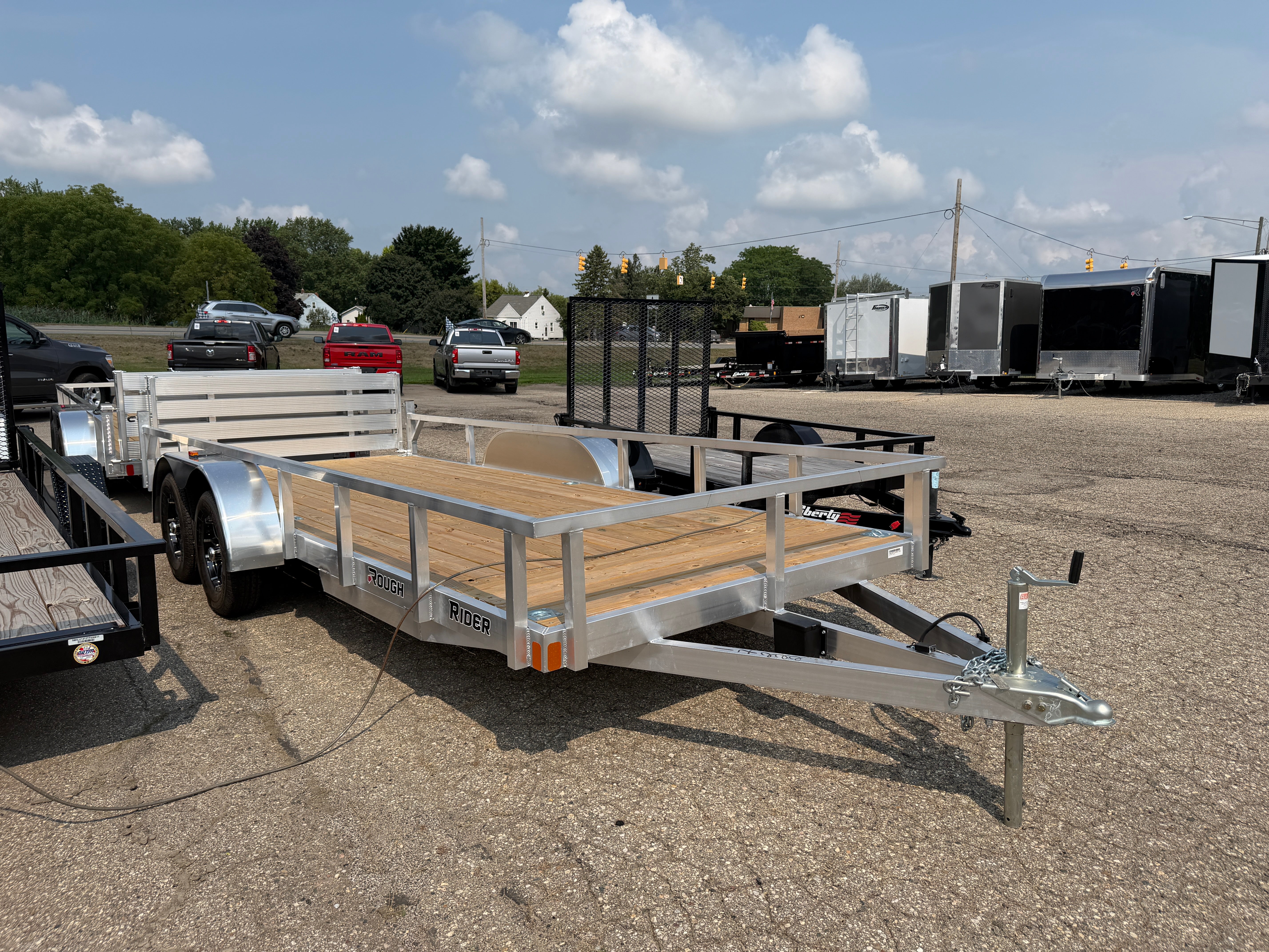 2027 Rough Rider Aluminum 7' x 18' Utility Trailer