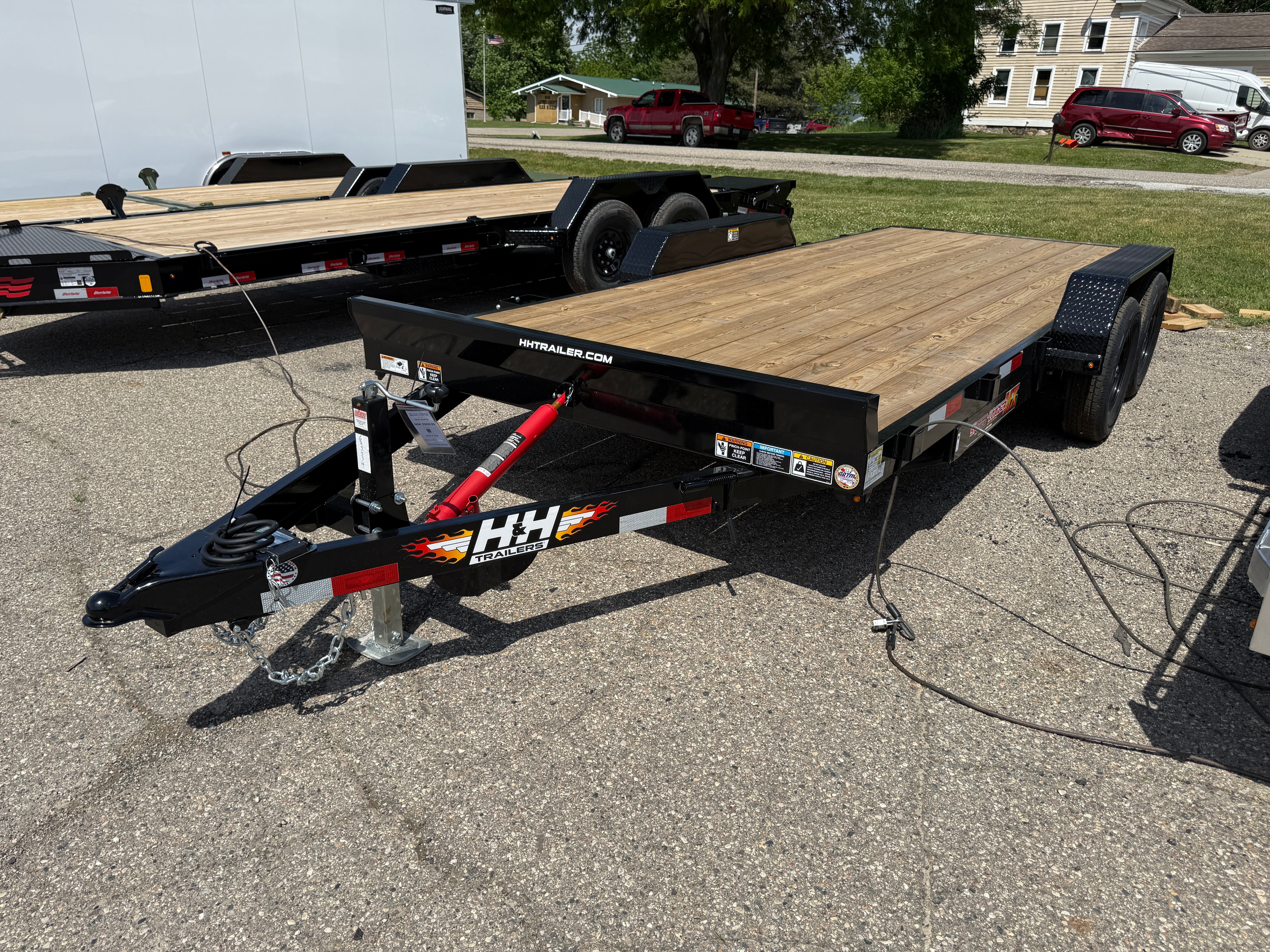 2026 H & H 82" x 18' Manual Tilt Speed Loader Car Hauler Trailer