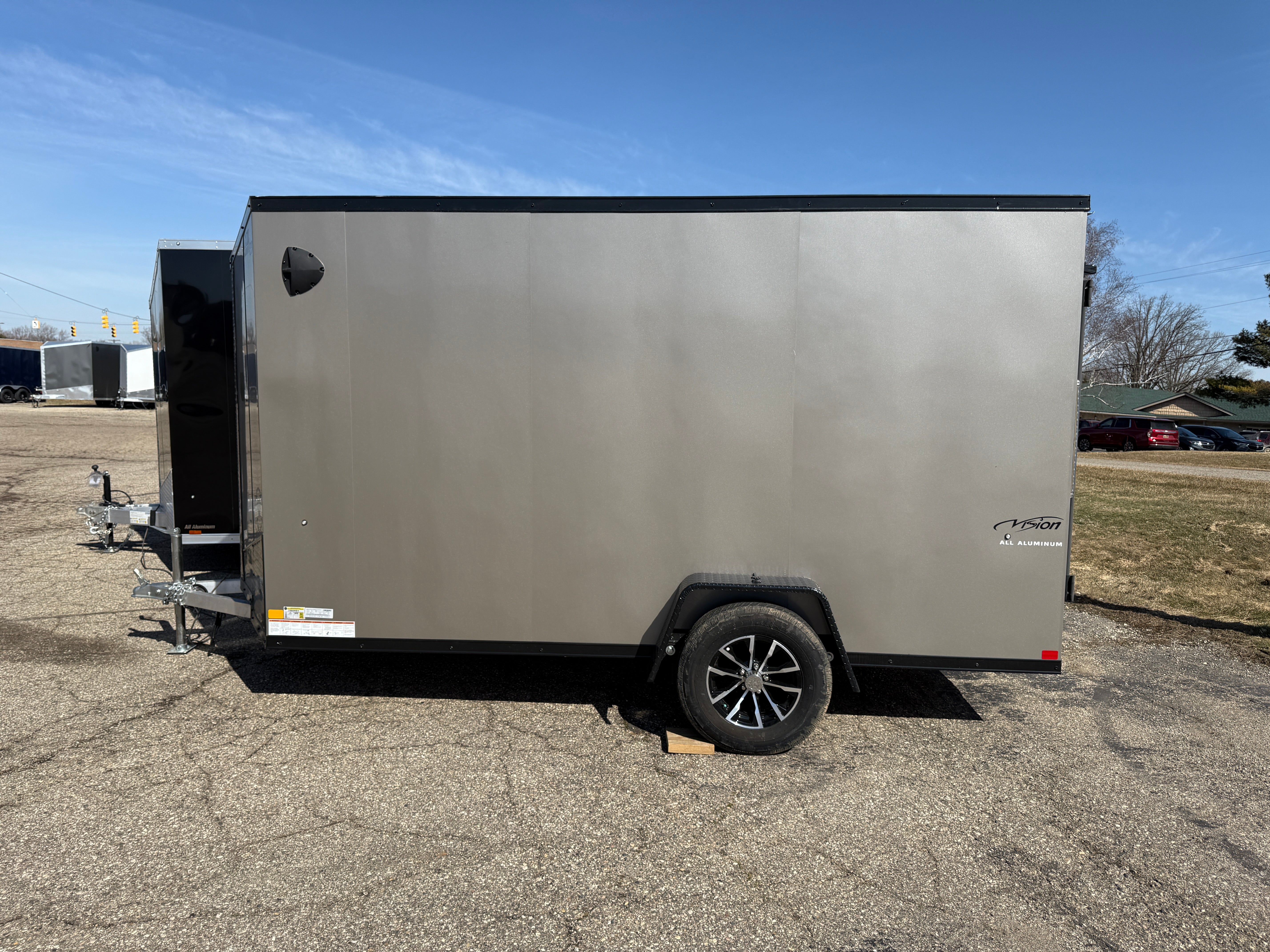 DAMAGED - 2025 Look Vision Aluminum 6' x 12' Enclosed Trailer