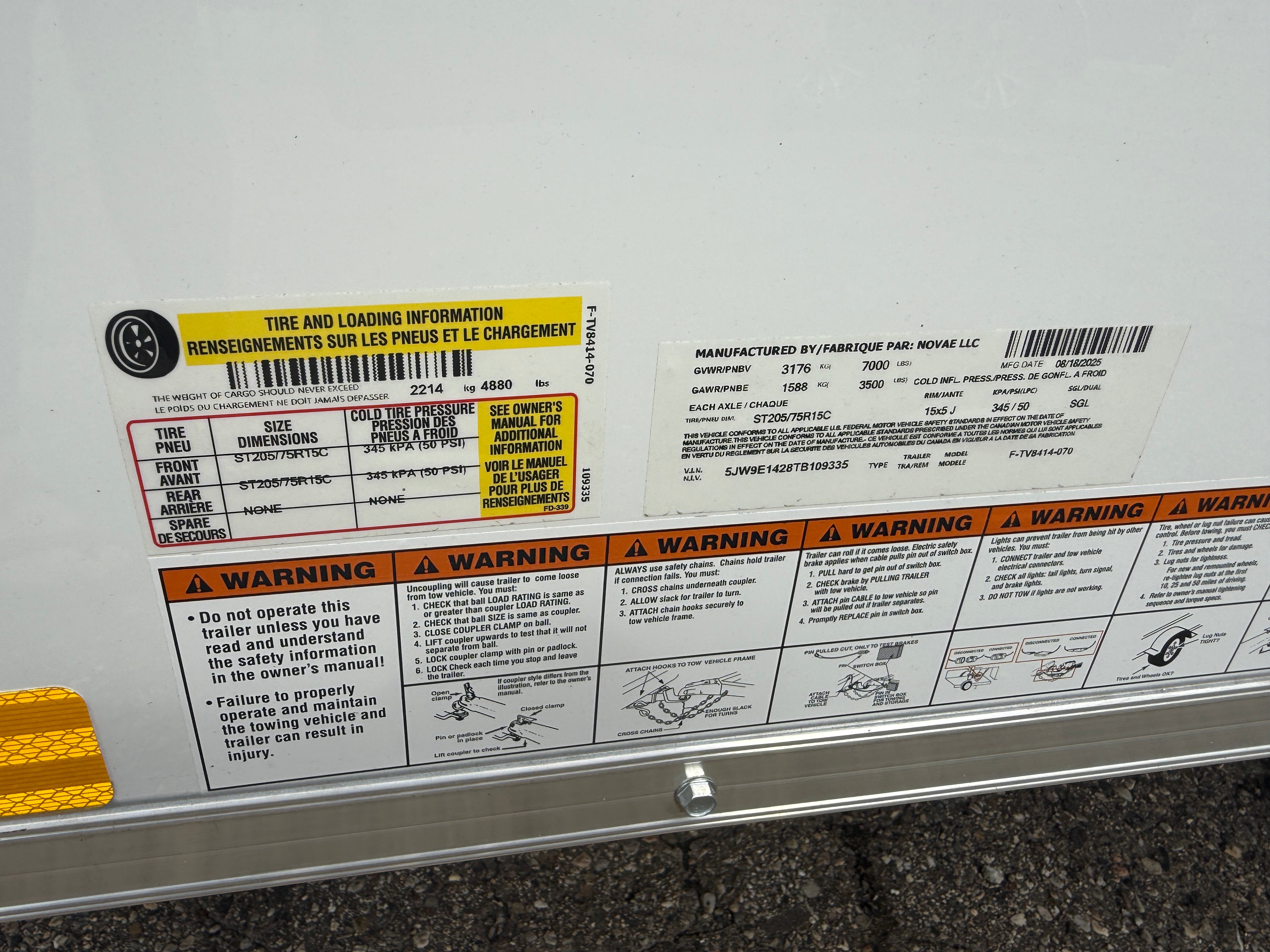 2026 Formula 7' x 14' Enclosed Cargo Trailer