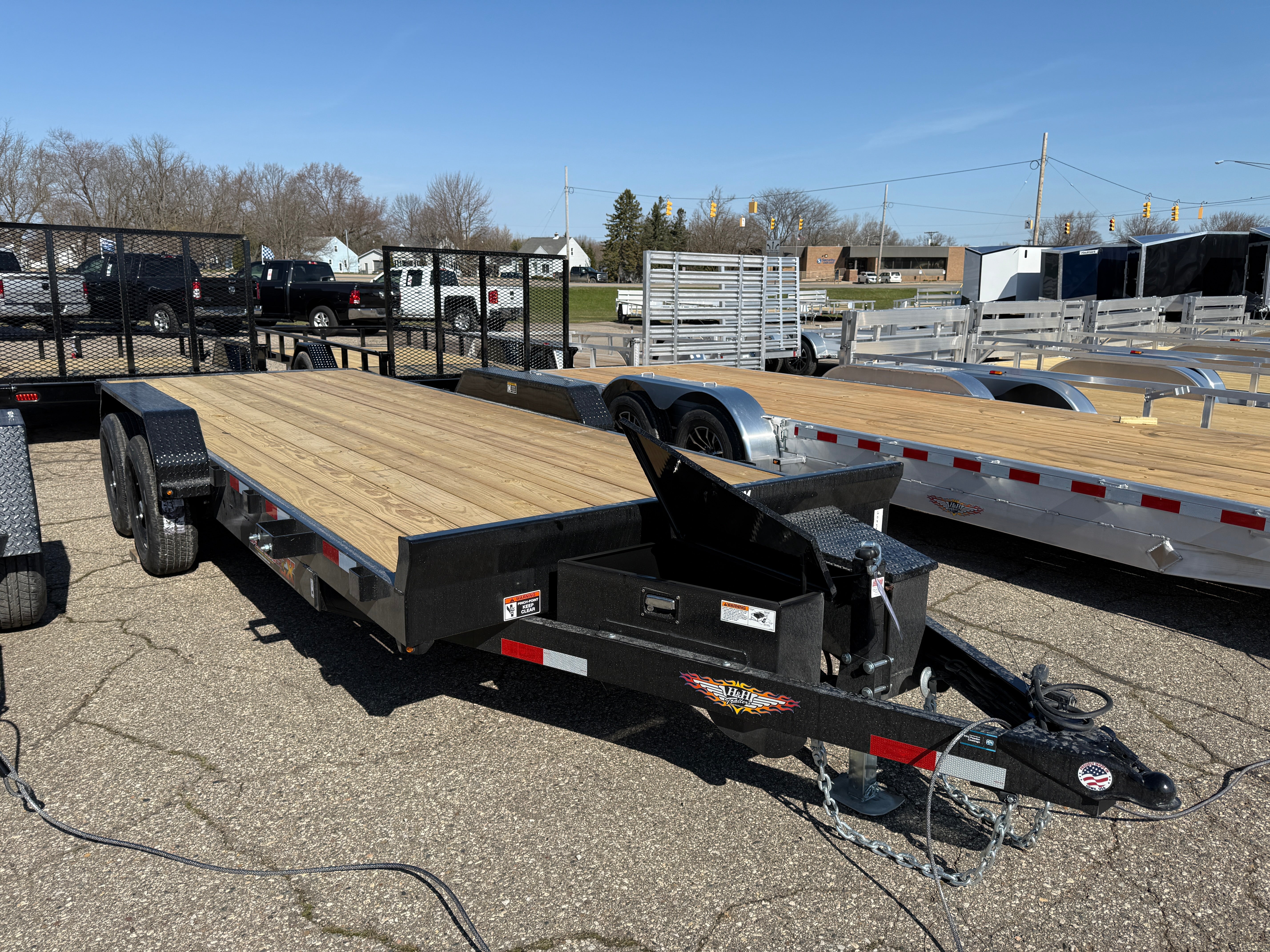 2025 H&H 82" x 20' Electric Tilt Speed Loader Car Hauler