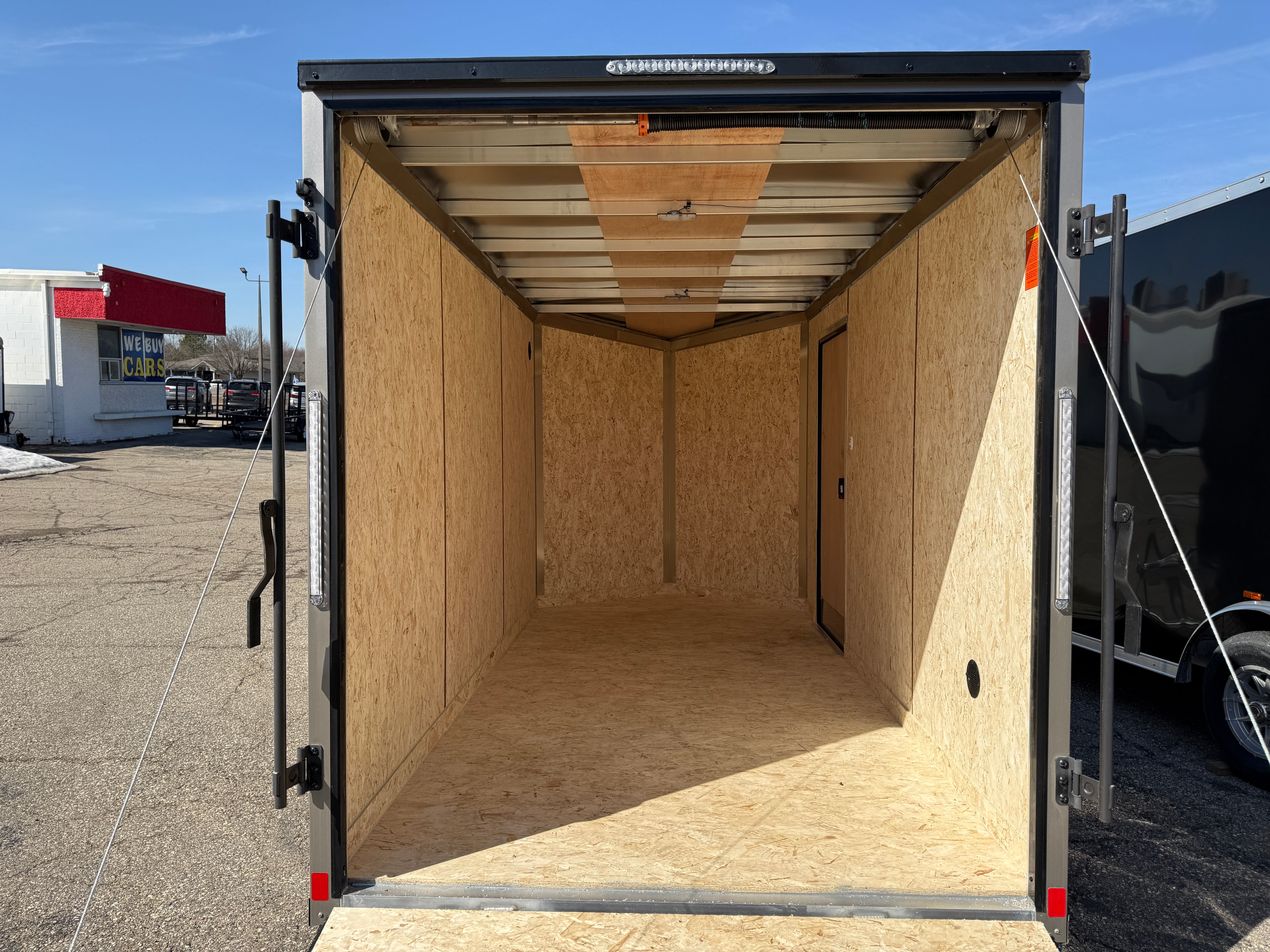 DAMAGED - 2025 Look Vision Aluminum 6' x 12' Enclosed Trailer