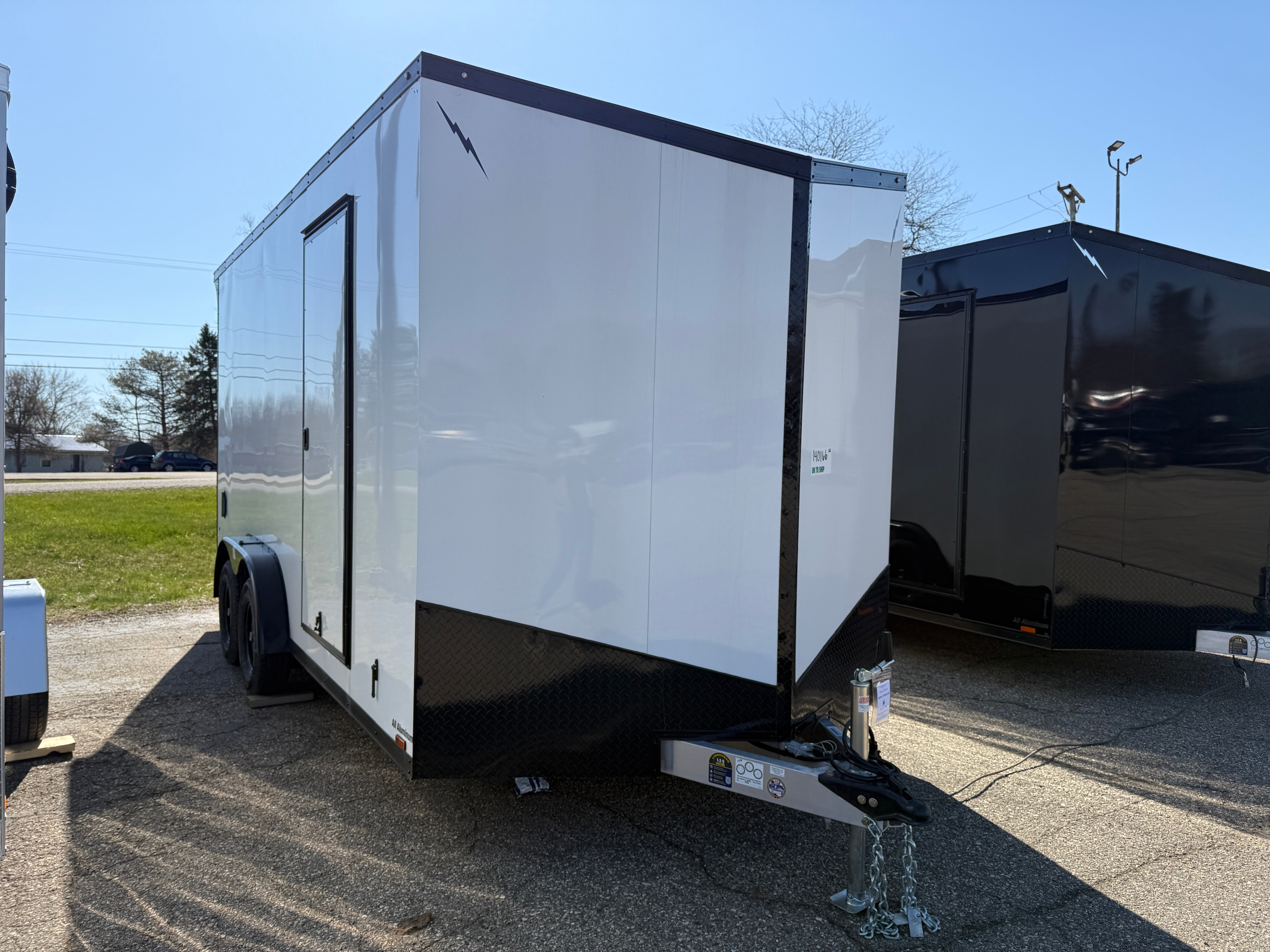 2025 Lightning Aluminum 7.5' x 16' Enclosed Trailer