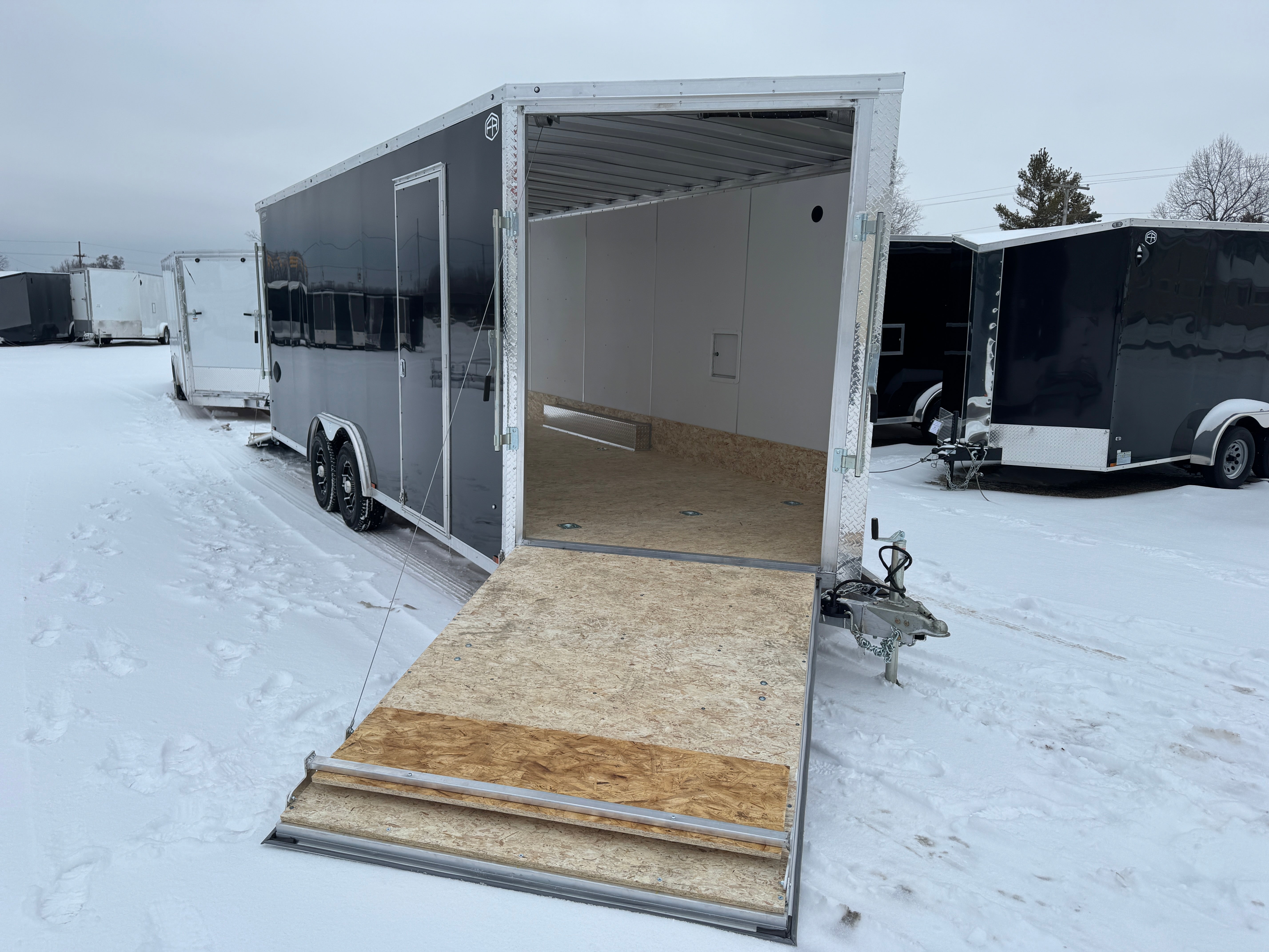2026 Lightning Aluminum 8.5' x 20' Enclosed Car Hauler / Snowmobile Trailer