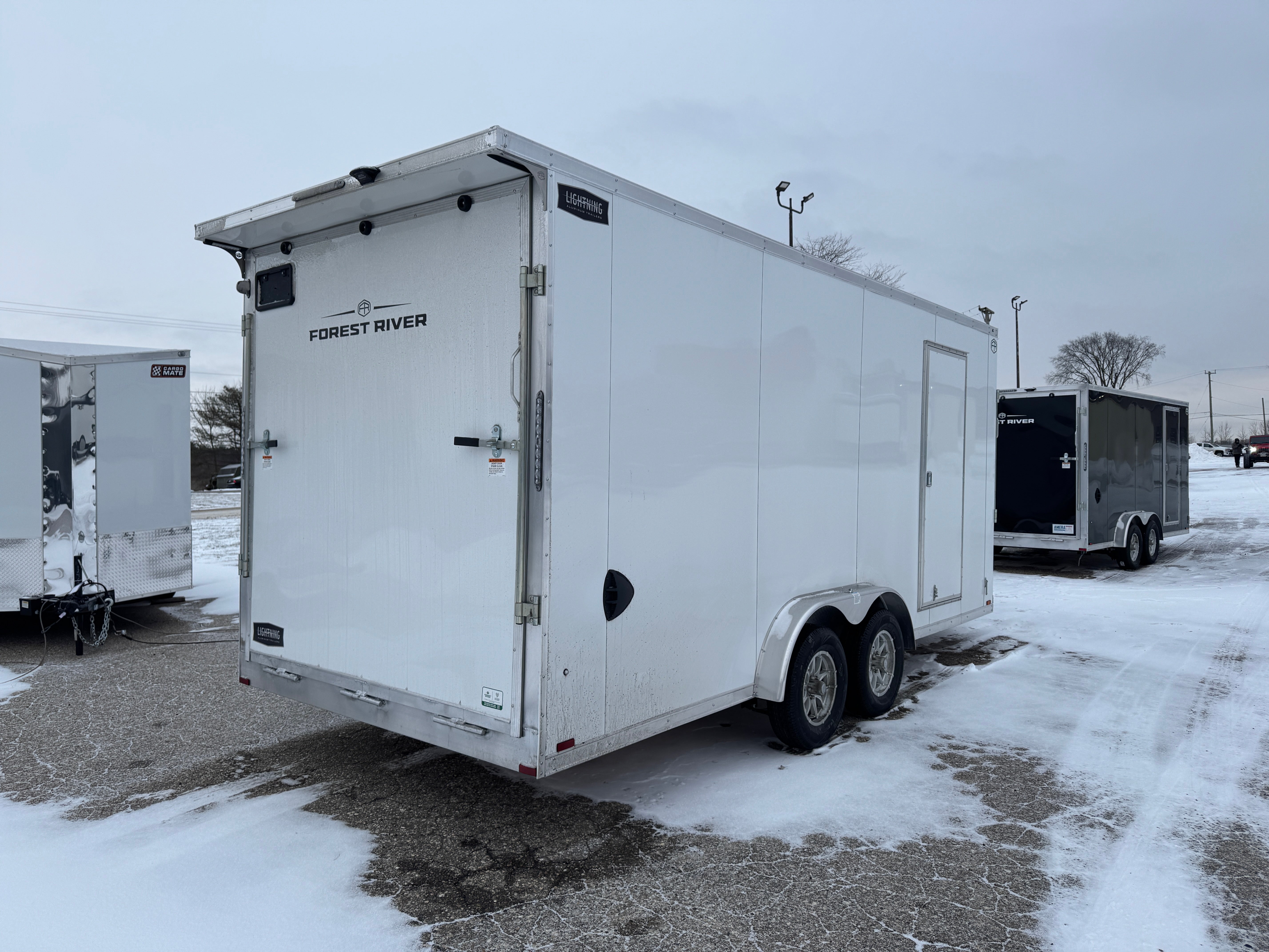 2026 Lightning Aluminum 7.5' x 18' Enclosed Snowmobile Trailer