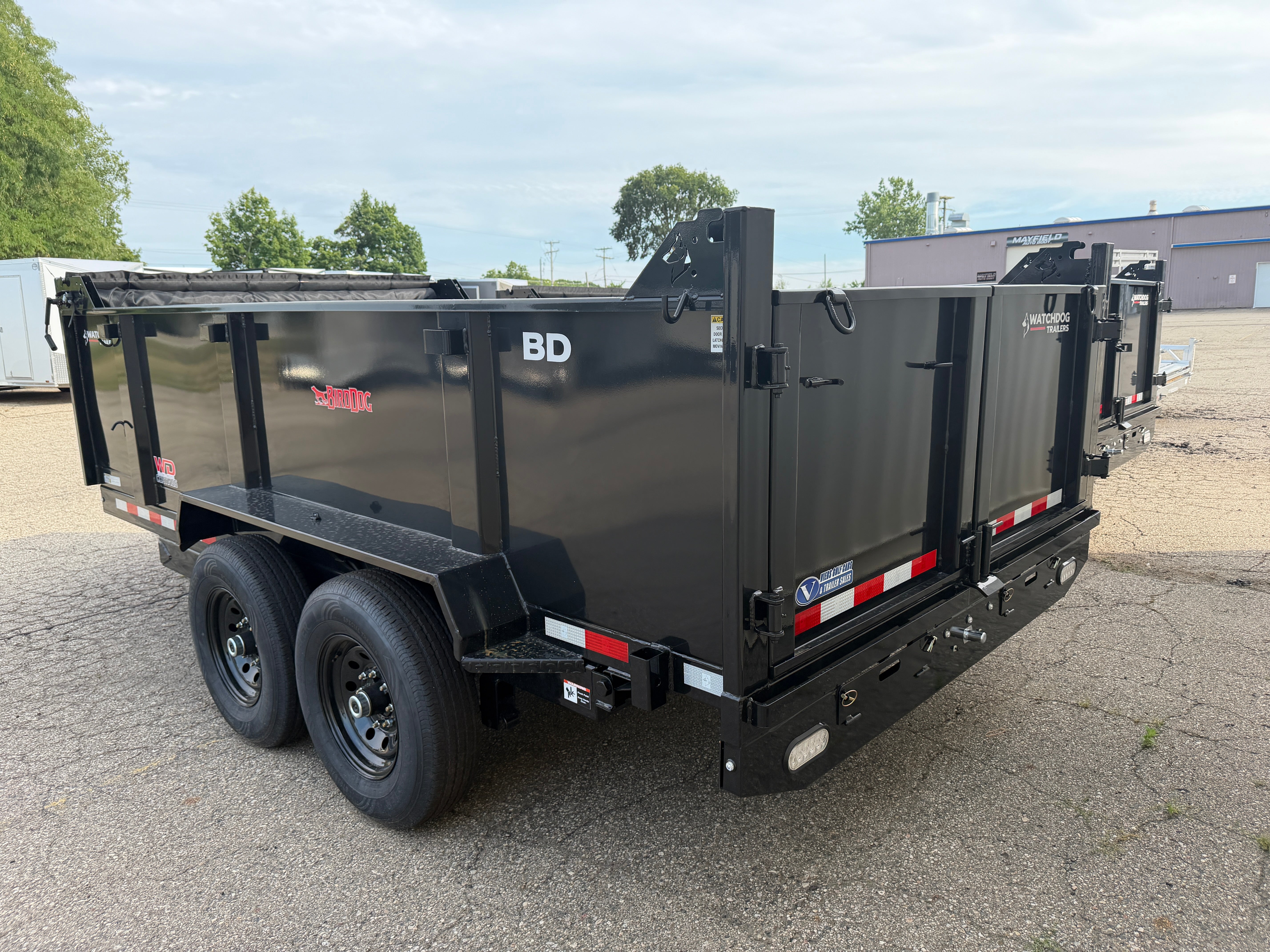 2026 Watchdog Bird Dog 7' x 14' High Side Telescoping Dump Trailer