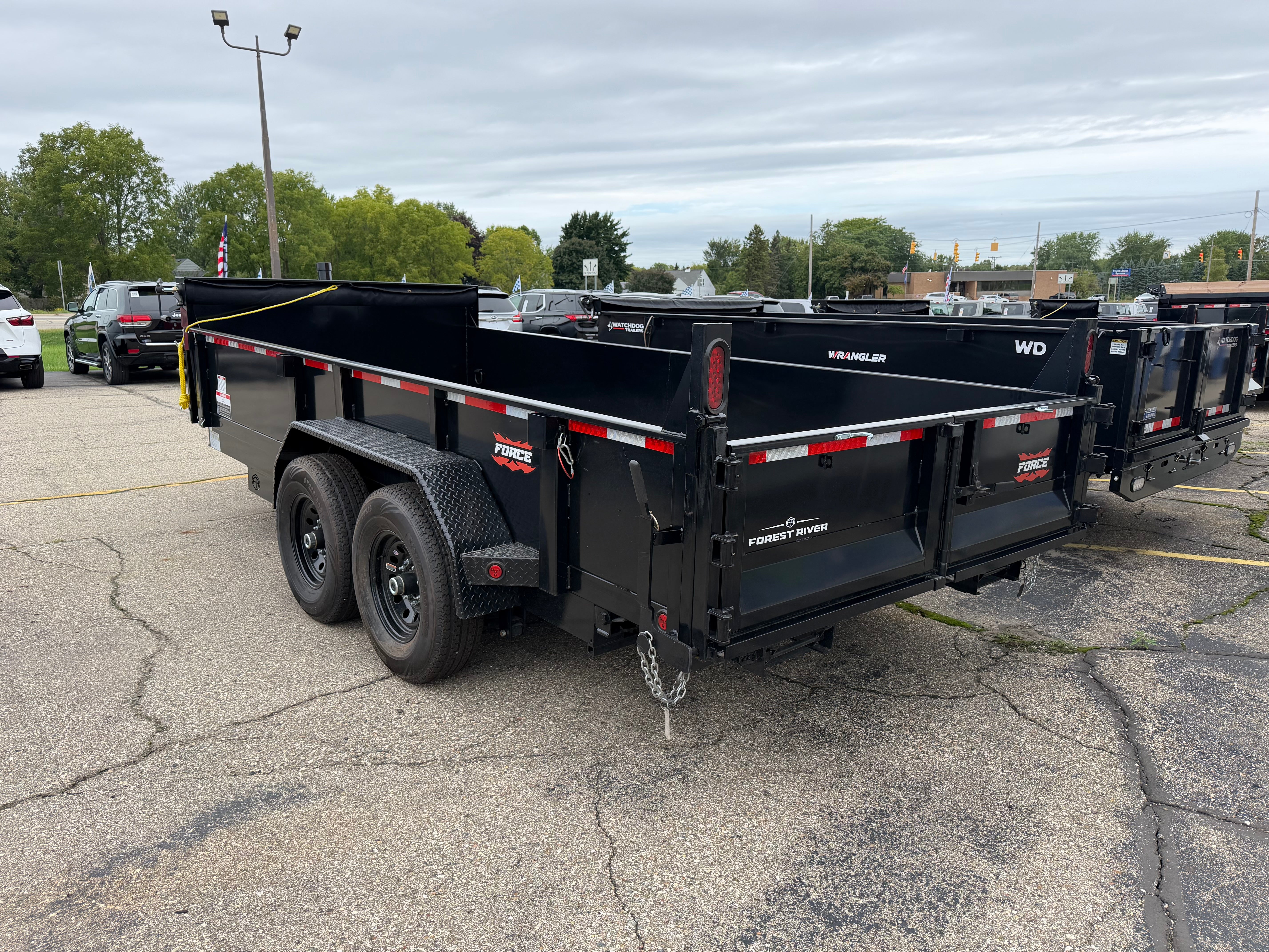 2027 Force 7' x 16' Telescoping Dump Trailer
