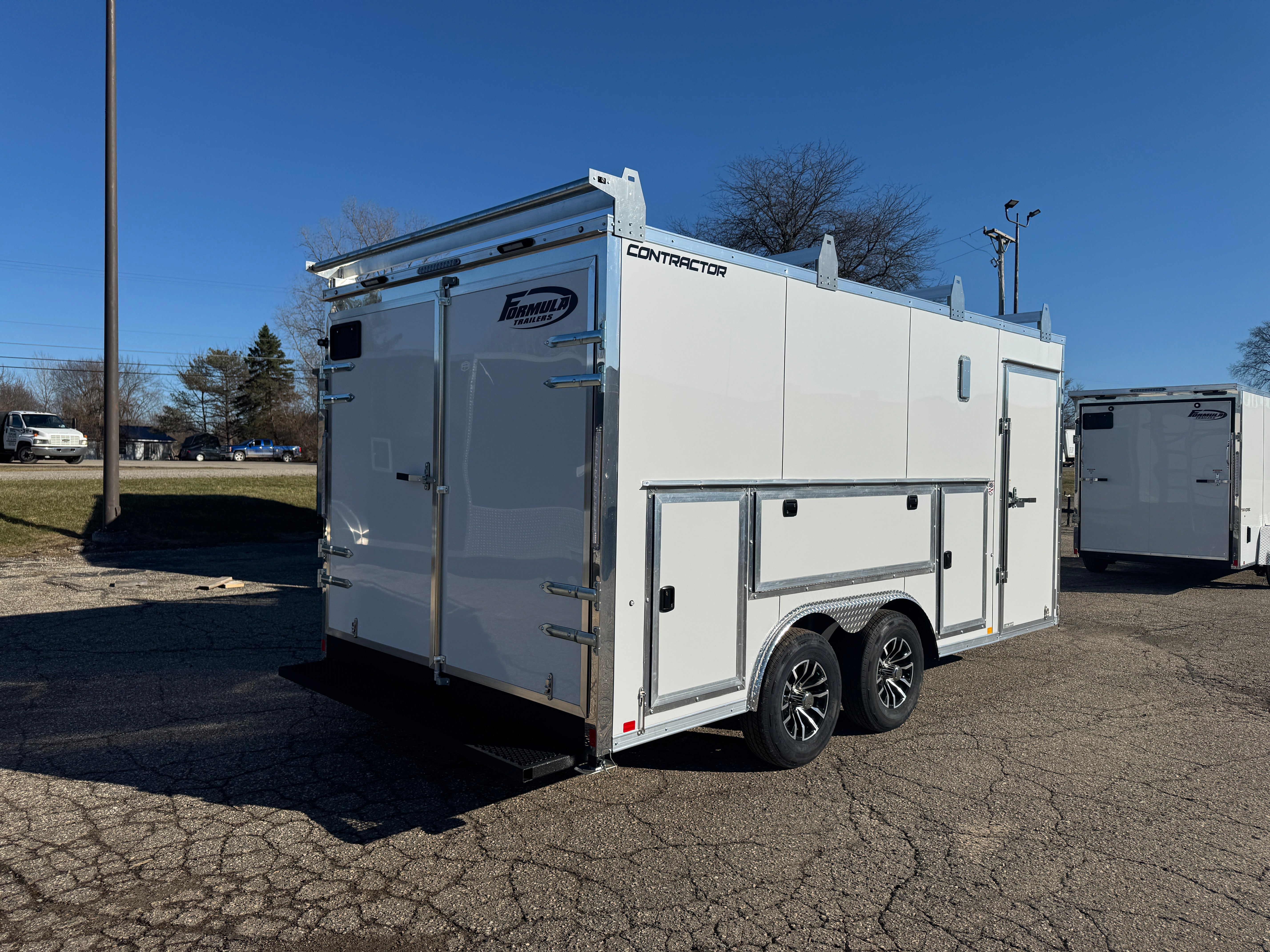 2026 Formula 8.5' x 16' Contractor Deluxe Flat Top Bullnose Enclosed Trailer