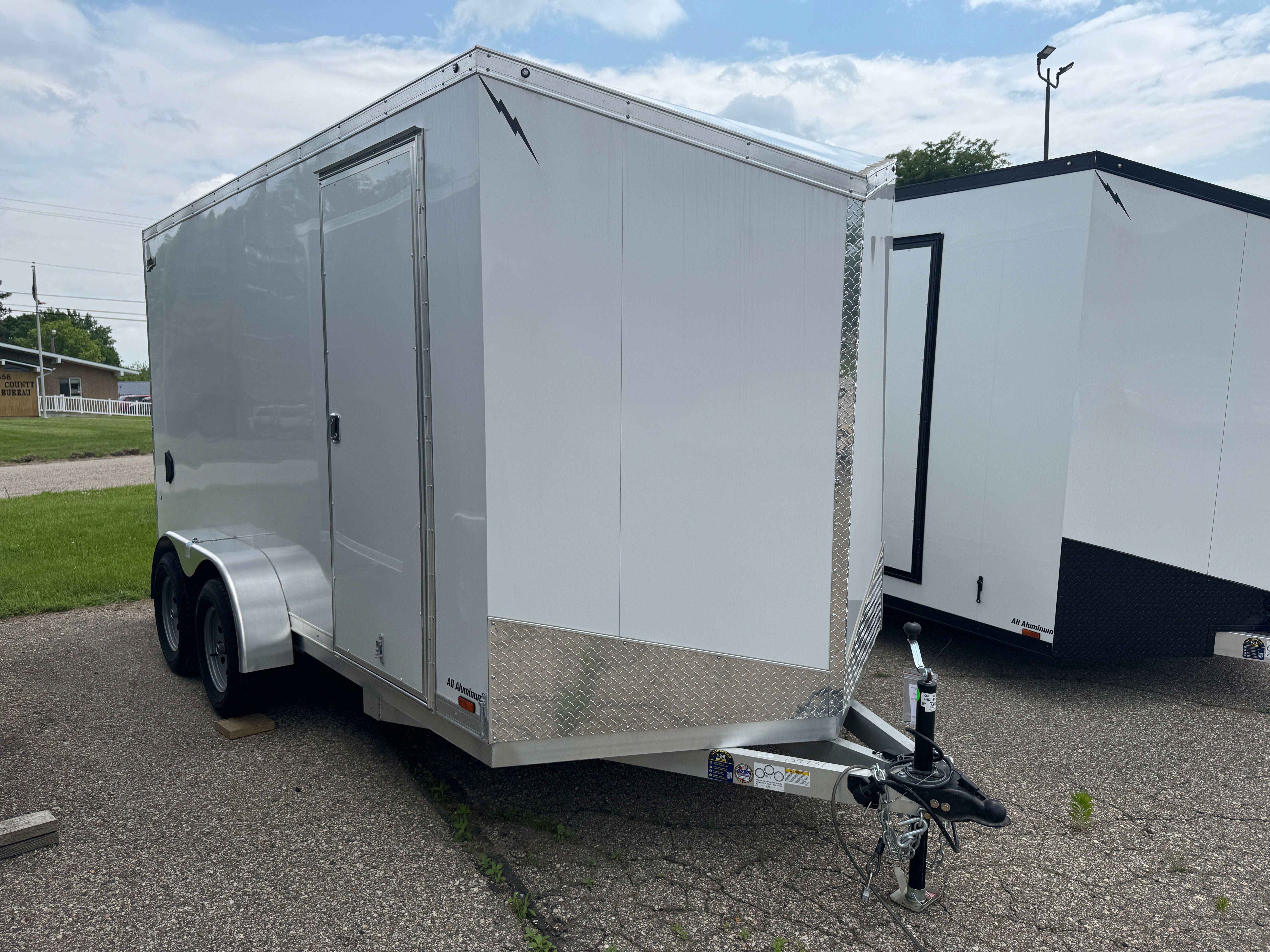2025 Lightning Aluminum 7' x 14' Enclosed Trailer